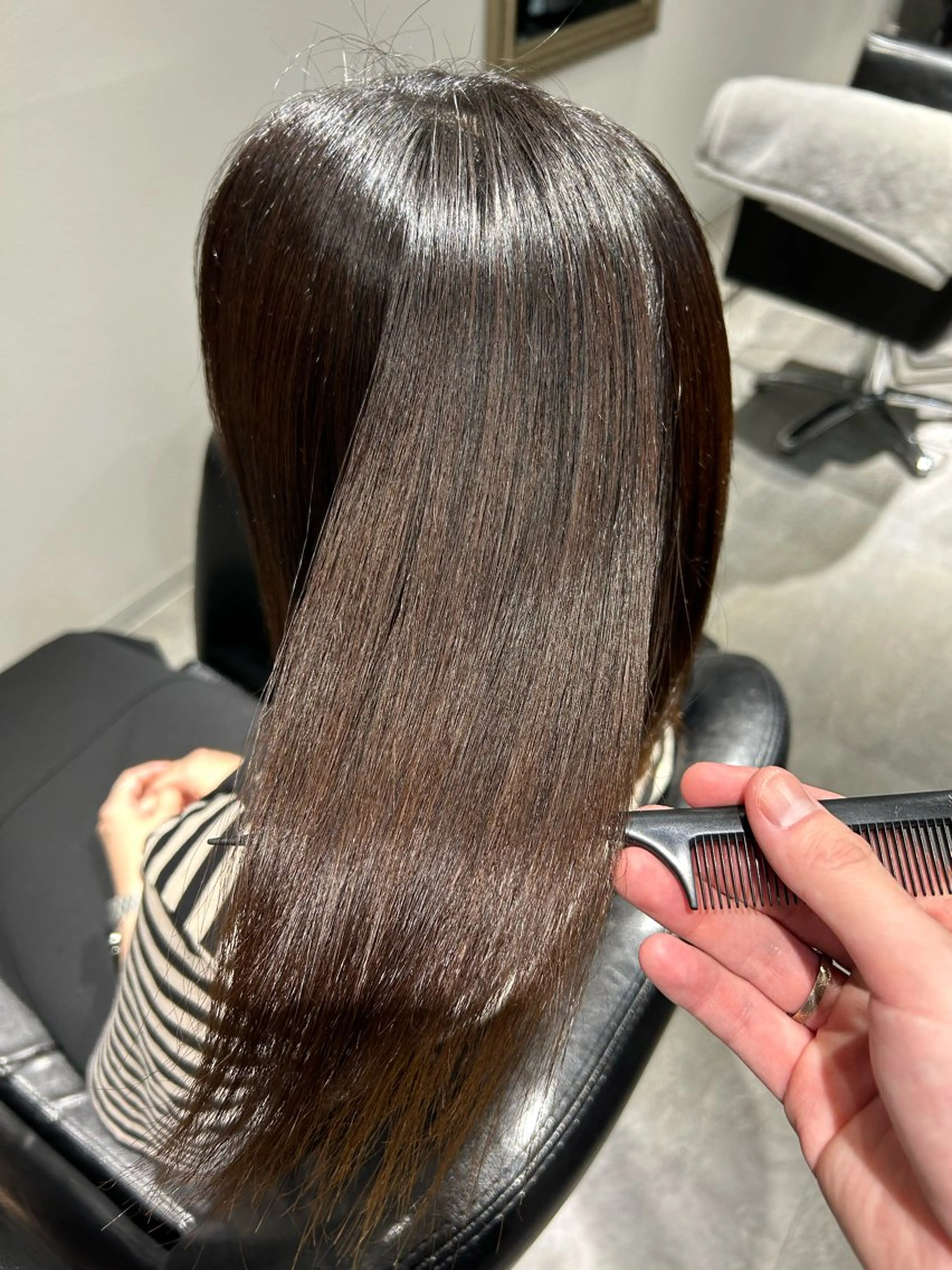 ミディアム カット 縮毛矯正 トリートメント 髪質改善特化🫧 梶川　歩哉のヘアスタイル