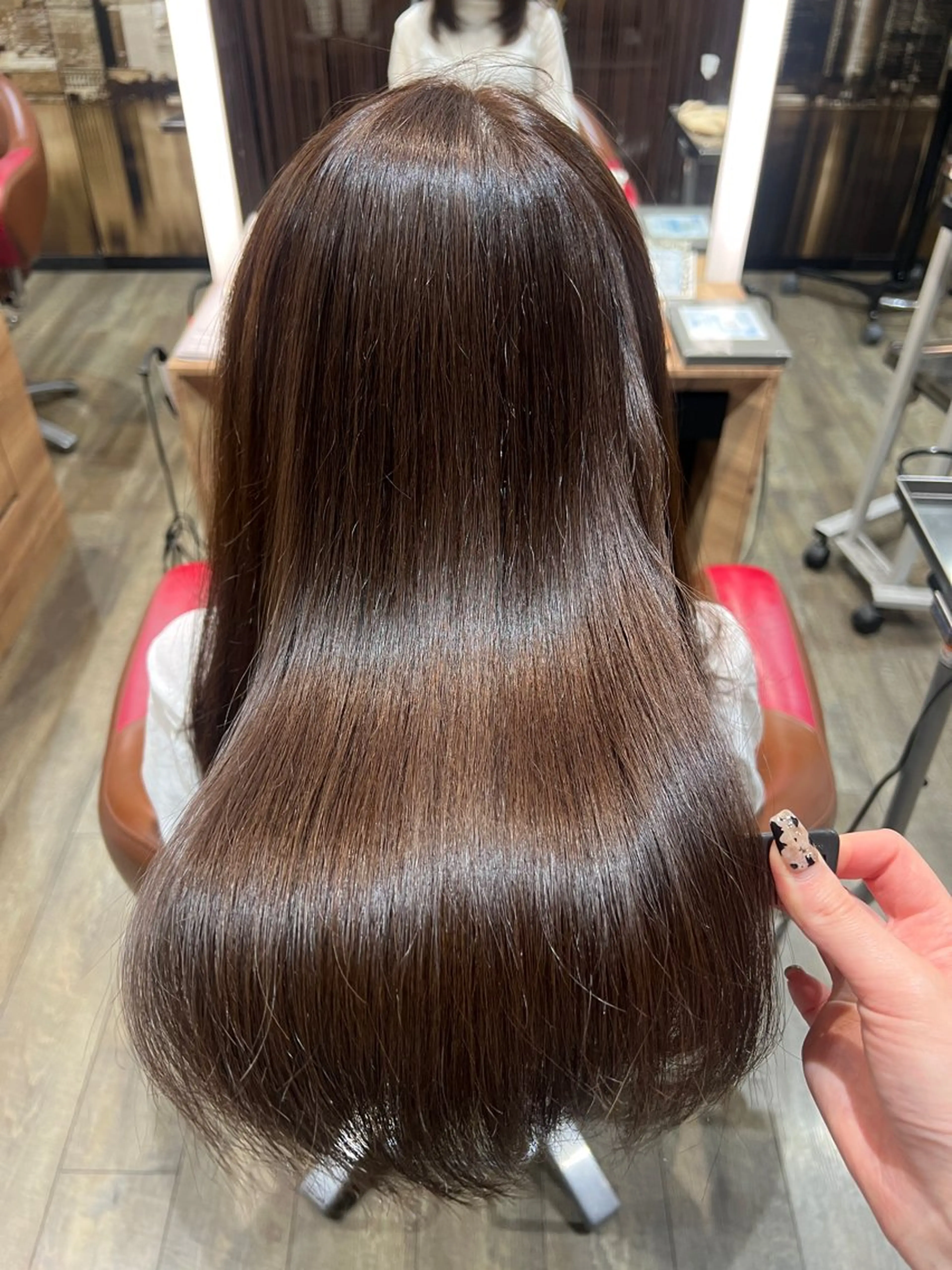 ロング カラー カット ヘアカラー トリートメント ナチュラル/艶髪 /牧野 佑菜のヘアスタイル