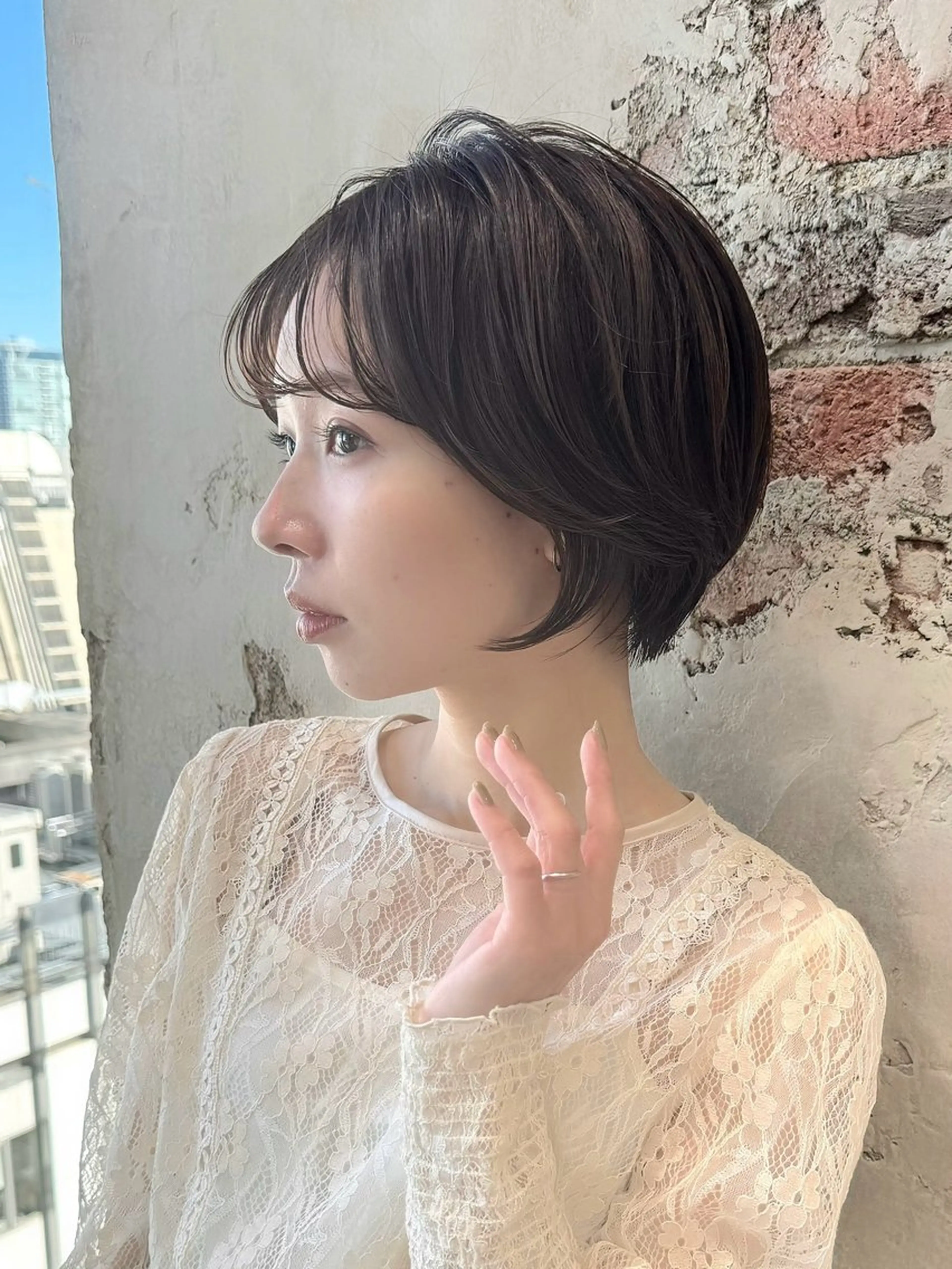 ショート カラー カット ヘアカラー トリートメント 💍新宿ショート 💍岩田莉奈のヘアスタイル