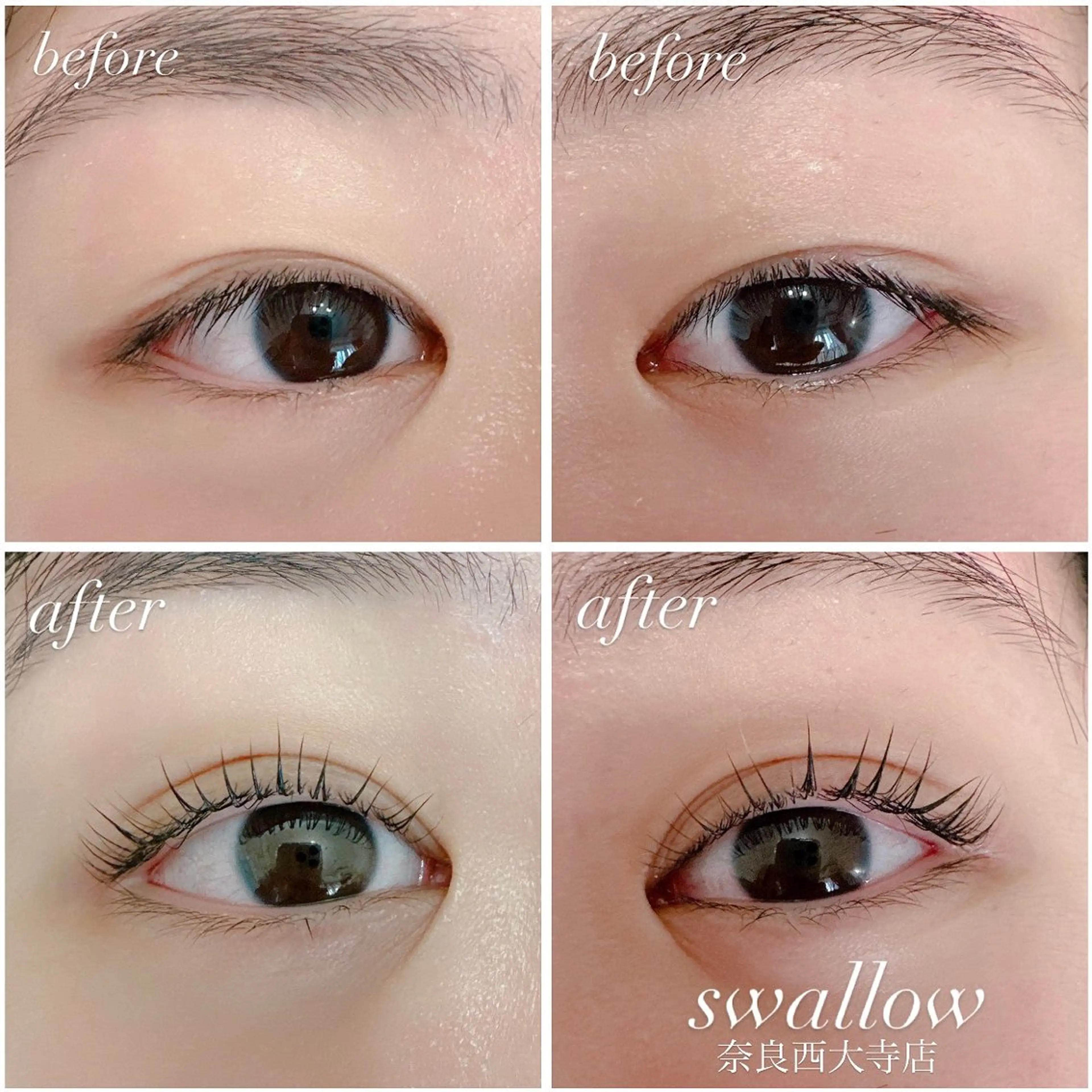 マツエク・マツパ swallow 奈良西大寺店のマツエク・マツパデザイン