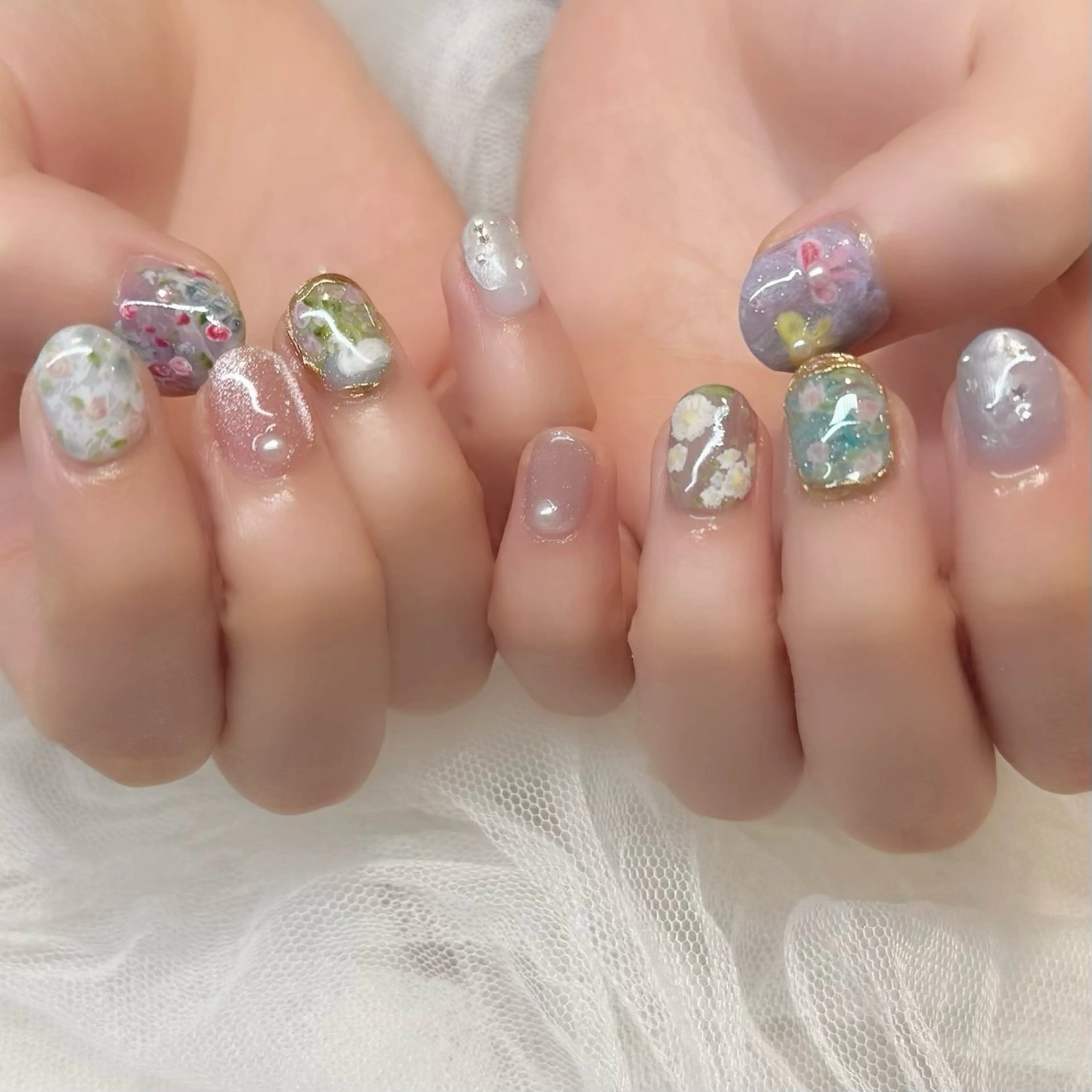 ネイル ハンドネイル 新井 ひなののネイルデザイン