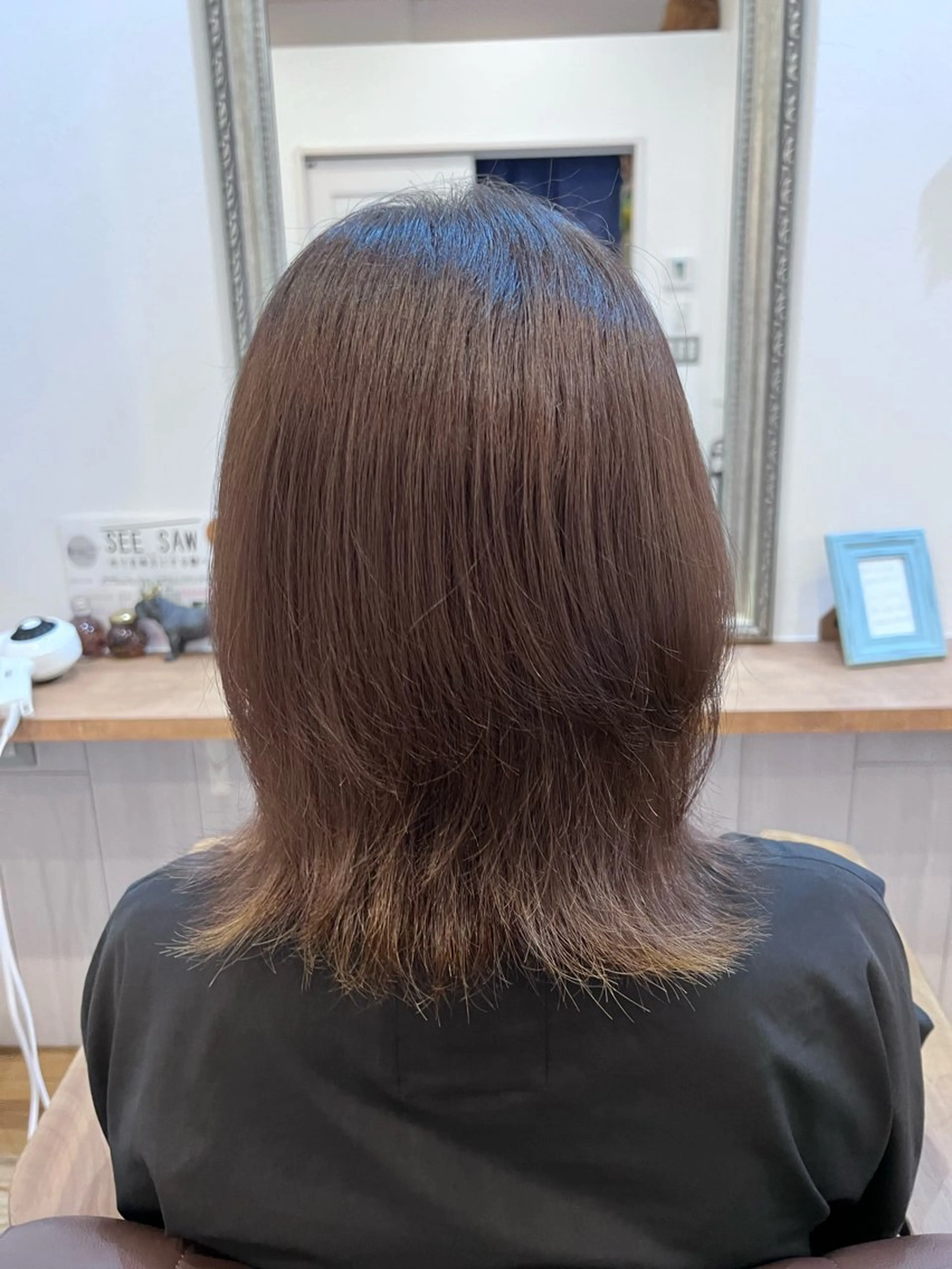 ミディアム カラー 🐰ハイトーンカラー 畠山 渡🐰のヘアスタイル