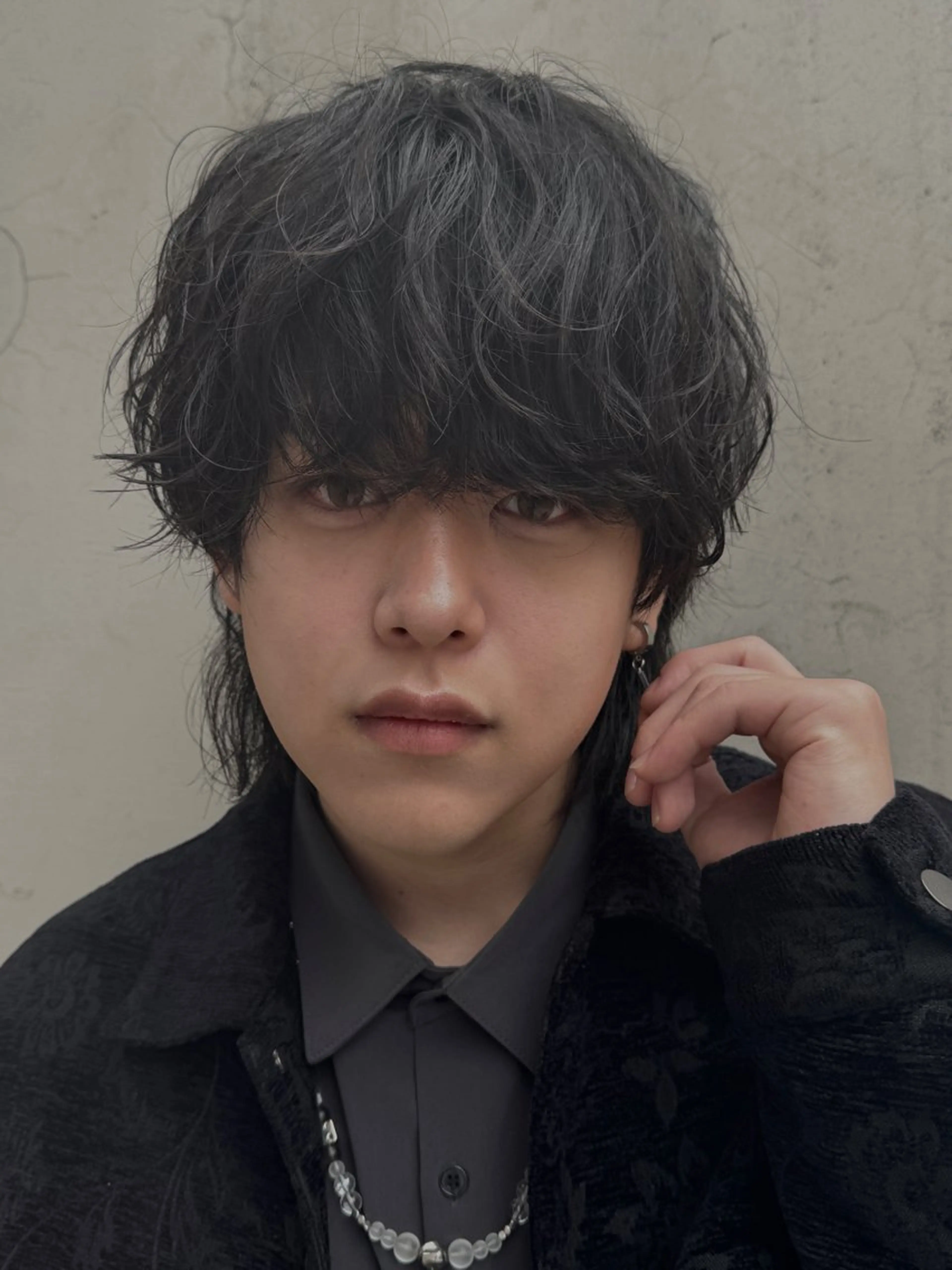 ショート カラー パーマ ヘアアレンジ メンズ メンズパーマ メンズウルフカット うざバング ウルフカット スパイラルパーマ メンズ特化酒井翔太 /メンズカット/名駅のヘアスタイル