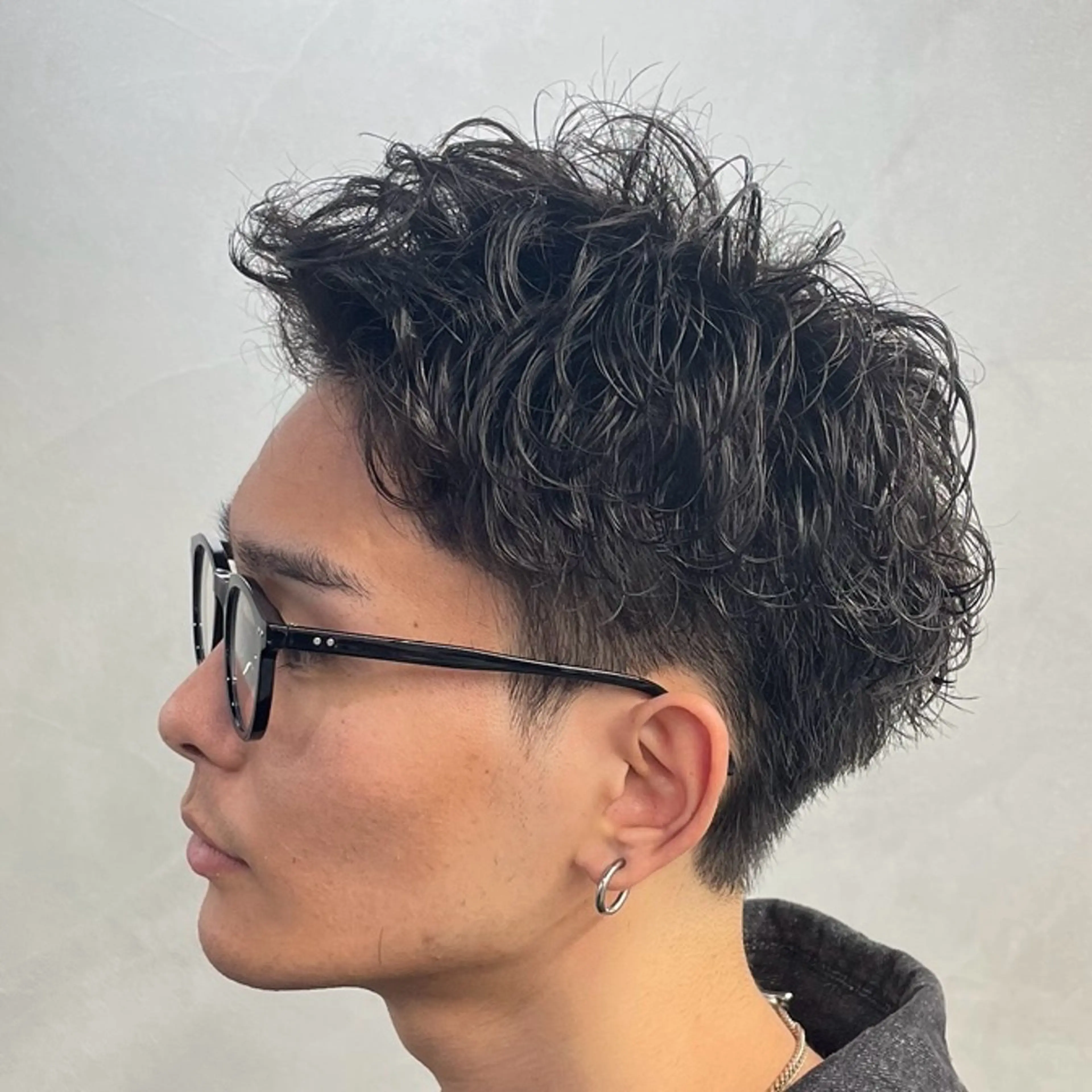 ショート パーマ ヘアアレンジ メンズ カット パーマ fifth 石川 凪のヘアスタイル
