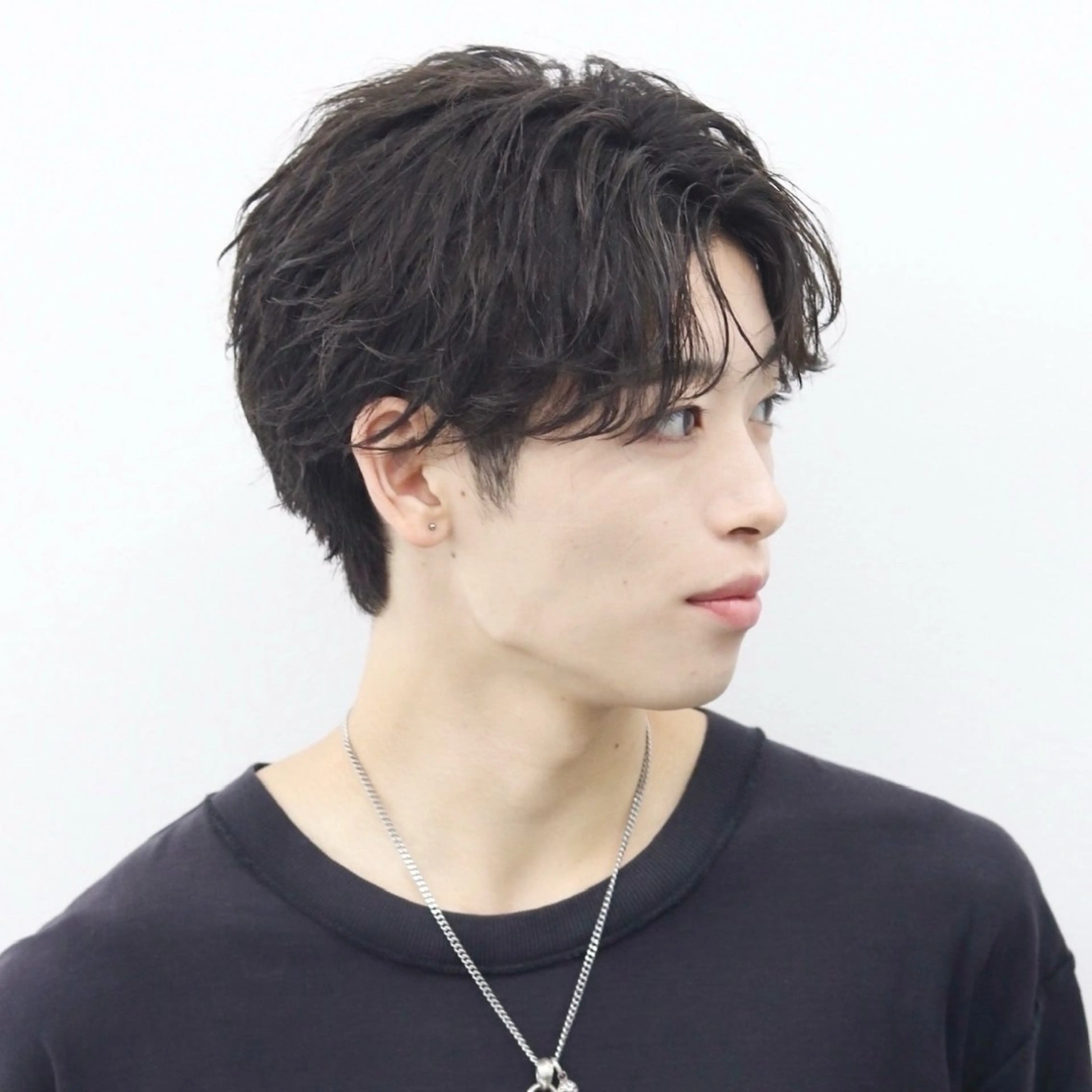 ミディアム カラー パーマ メンズ カット トリートメント ハイトーン/メンズマ ッシュ/KYOHEIのヘアスタイル