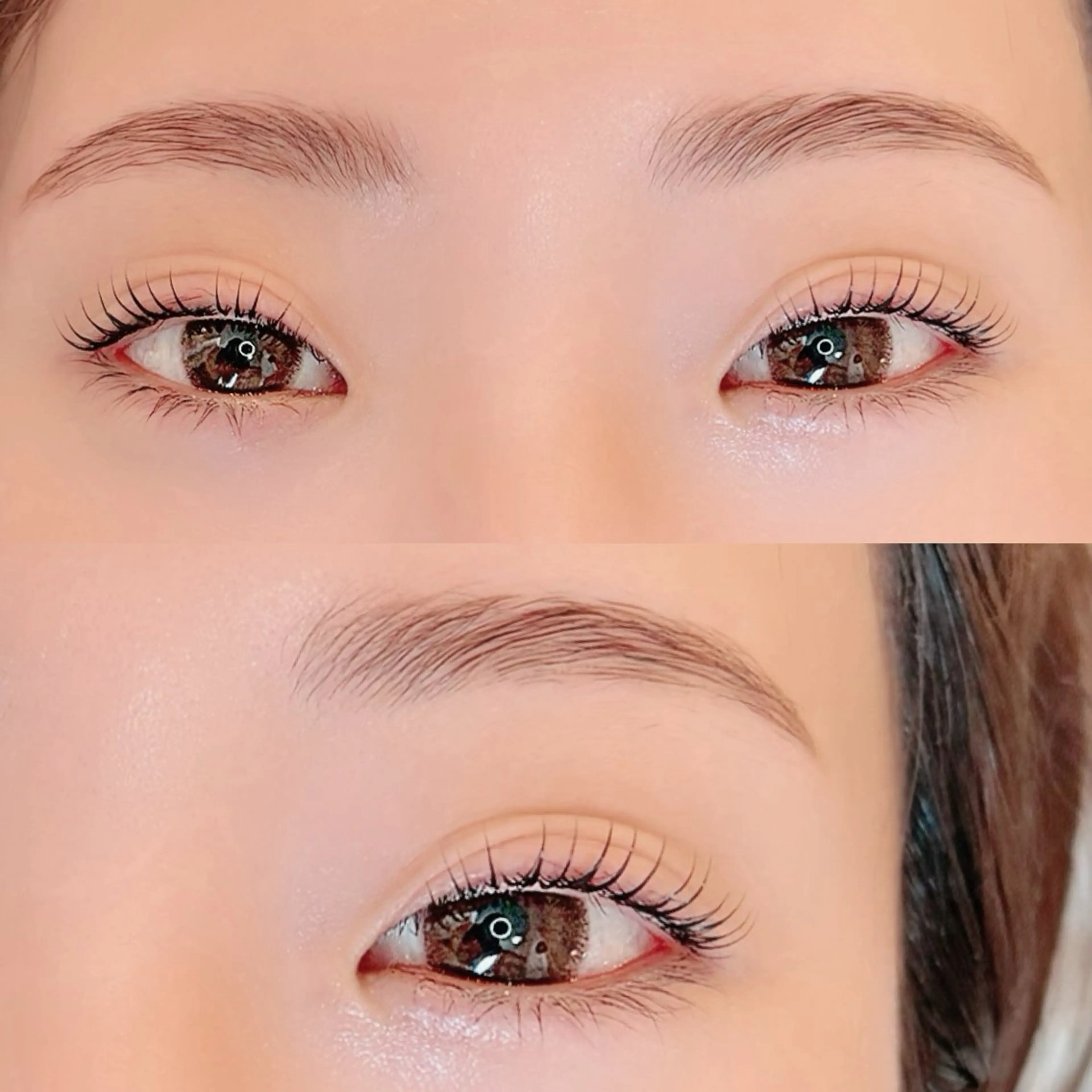 【5月限定🍑】モデル価格🫧潤いまつ毛パーマ+眉wax ＆ パーマ (¥2,000)の写真