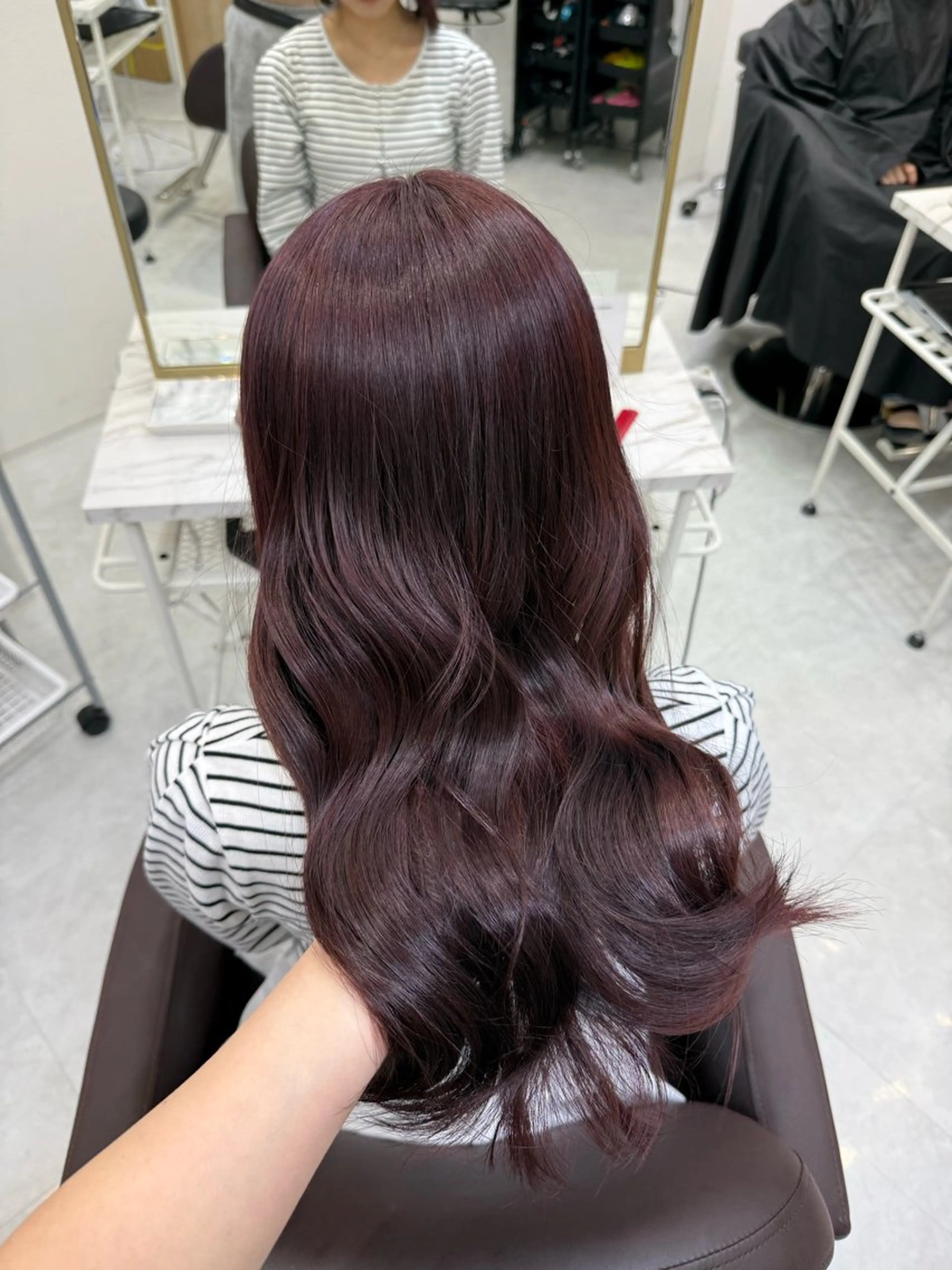 ロング カラー ヘアアレンジ ヘアカラー トリートメント ヘアセット 💗横浜美容室 💗HARUNAのヘアスタイル