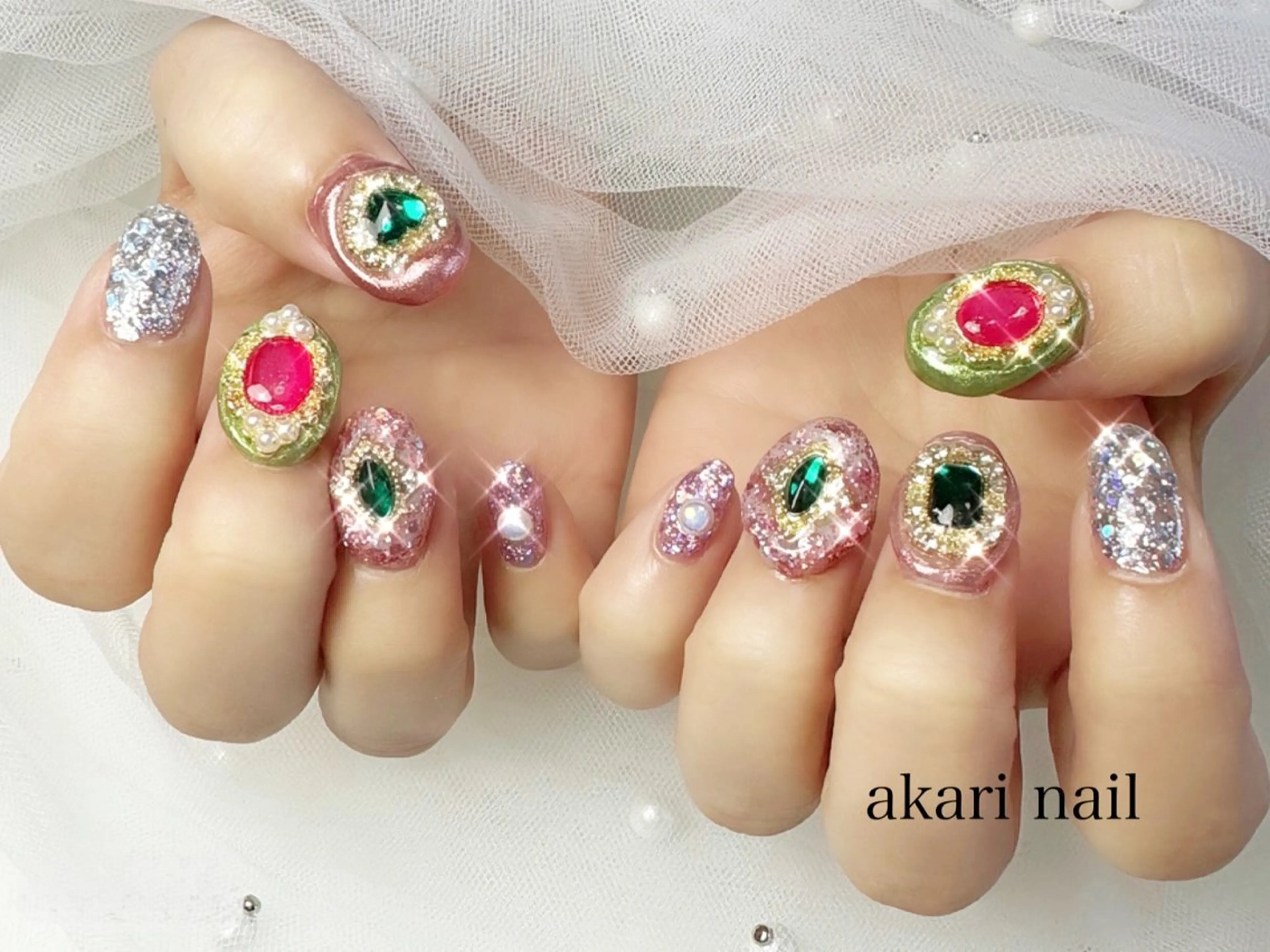 ネイル ハンドネイル フットネイル AKARI nail💅のネイルデザイン