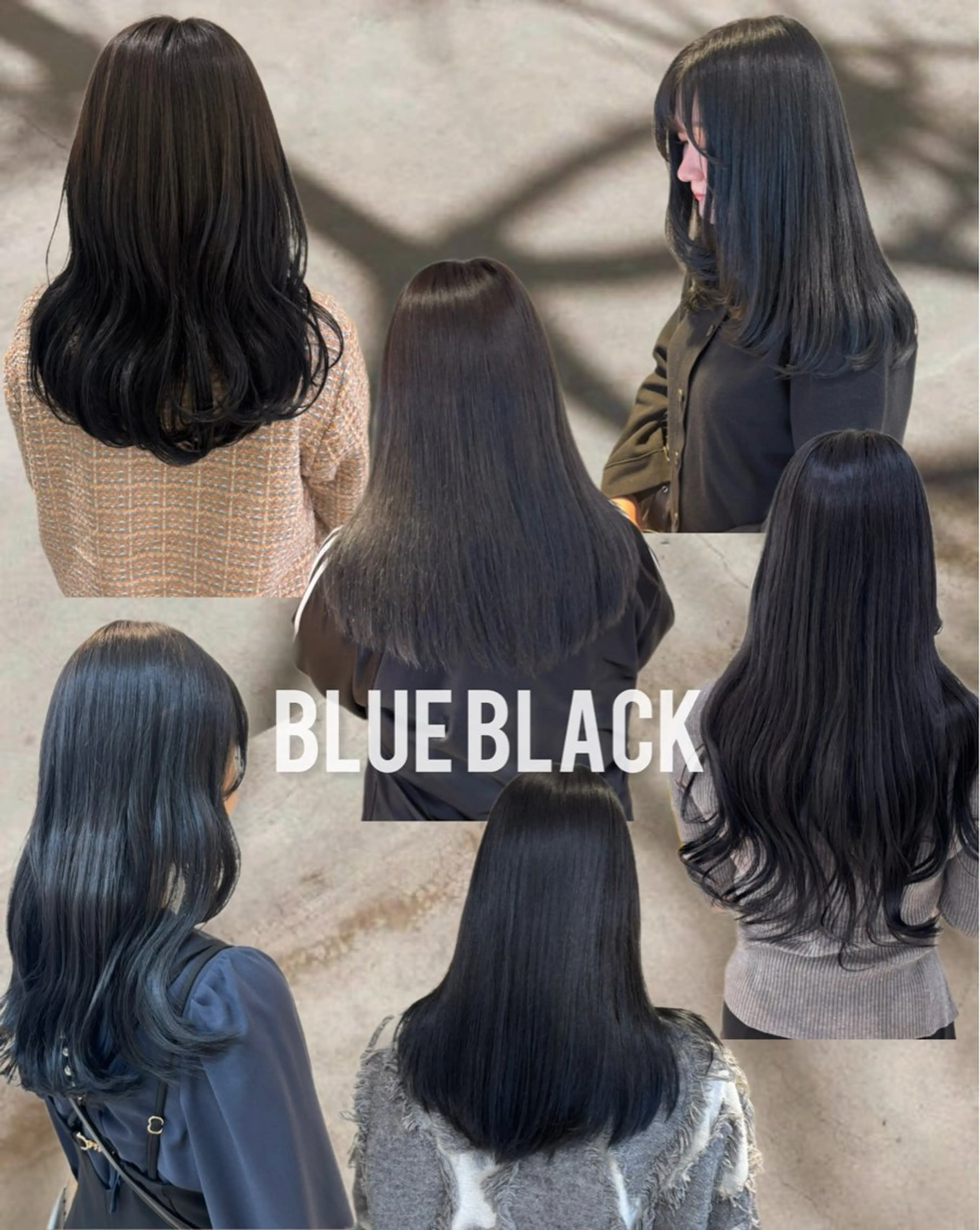 セミロング カラー ヘアアレンジ 黒髪 ブルーカラー ブルーブラック ブルーグレー ダークグレー ヘアカラー トリートメント ヘアセット 🫧柔色/トレンド カラー/川辺晴加のヘアスタイル