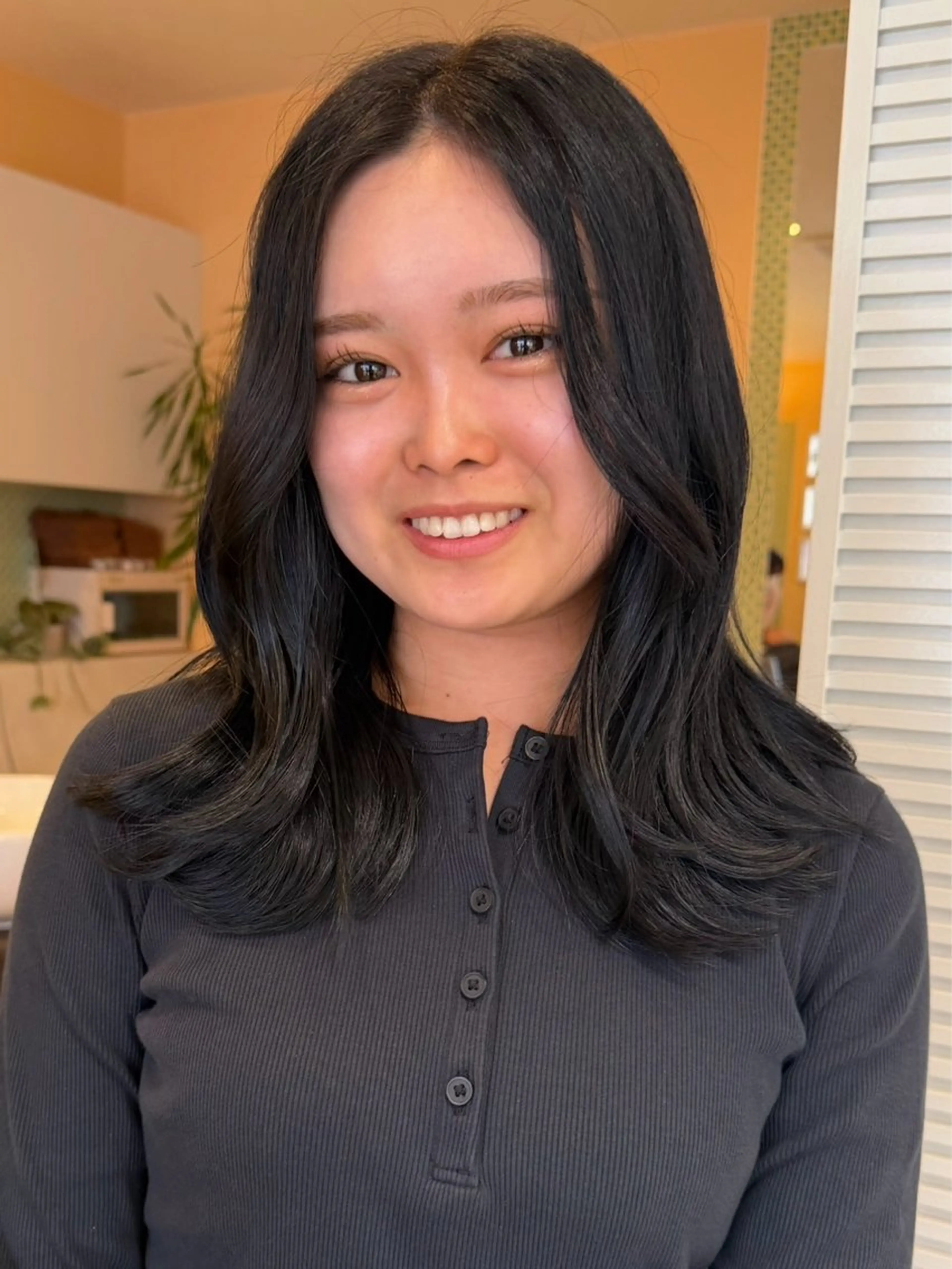 セミロング カラー カット ヘアカラー トリートメント レイヤー/透明感 /髪質改善/ほのかのヘアスタイル