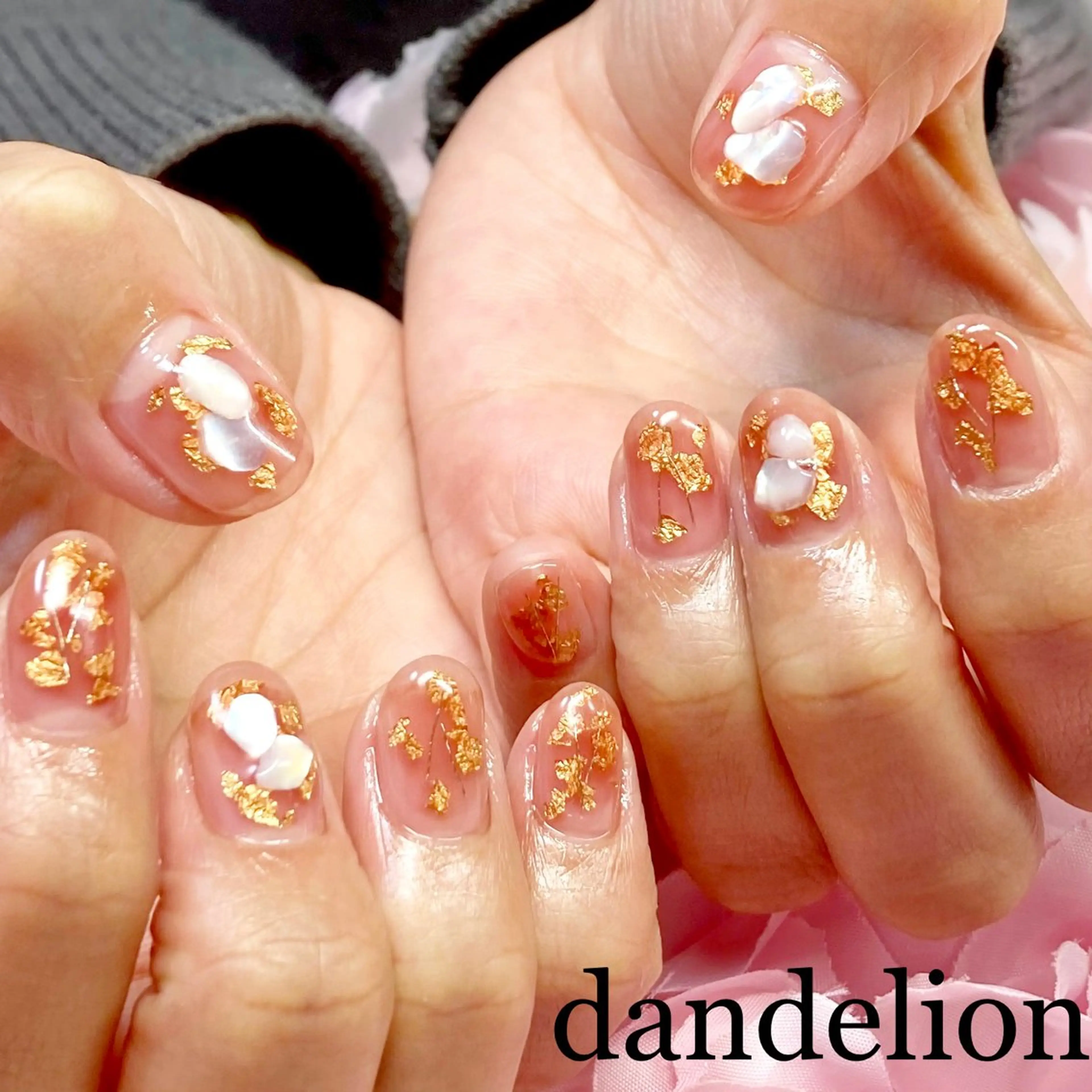 ネイル ハンドネイル ハンドケア dandelion ダンデライオンのネイルデザイン