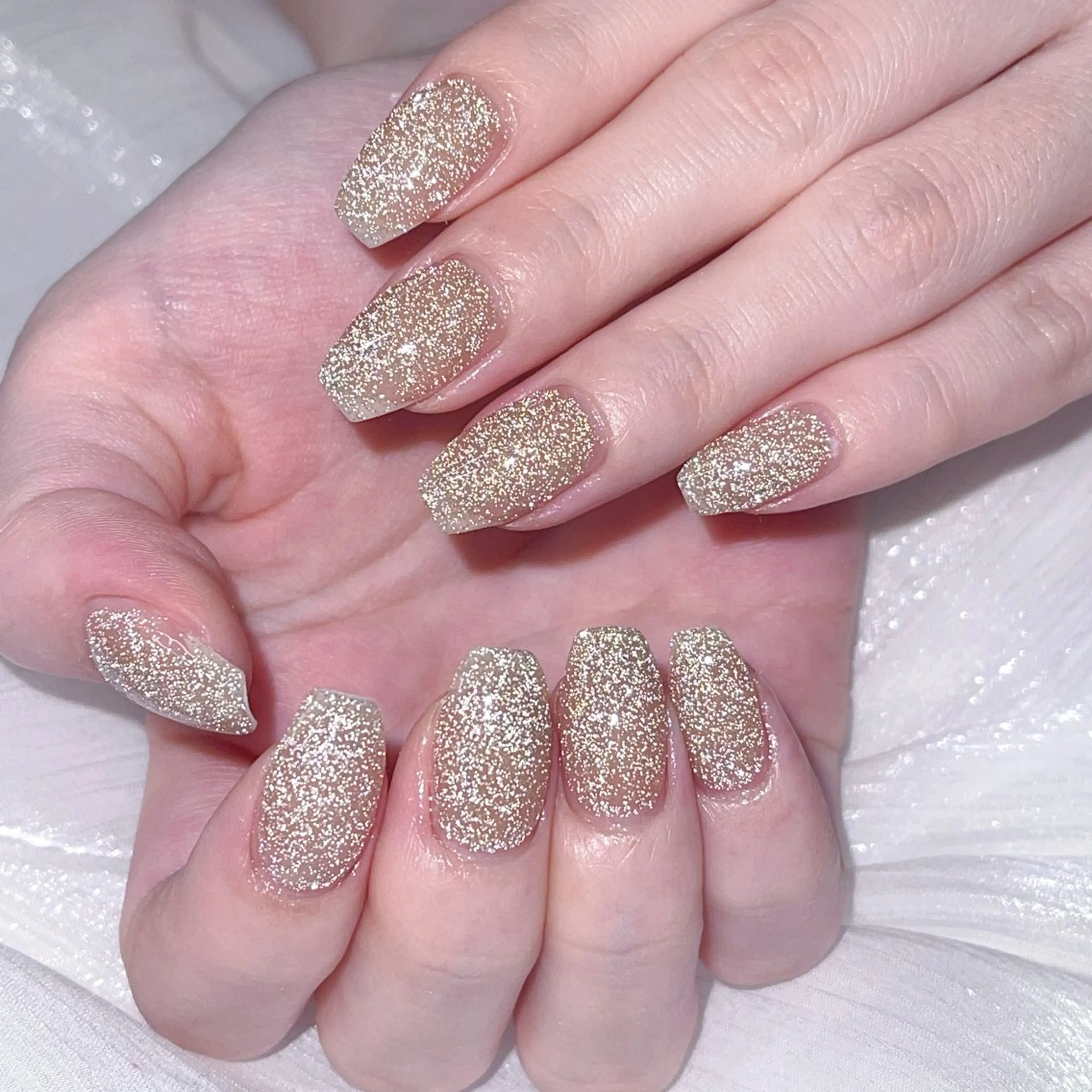 ネイル チークネイル 成人式 フレンチネイル グラデーション 氷ネイル・うるうるネイル ハンドネイル DUO   MI nail salonのネイルデザイン