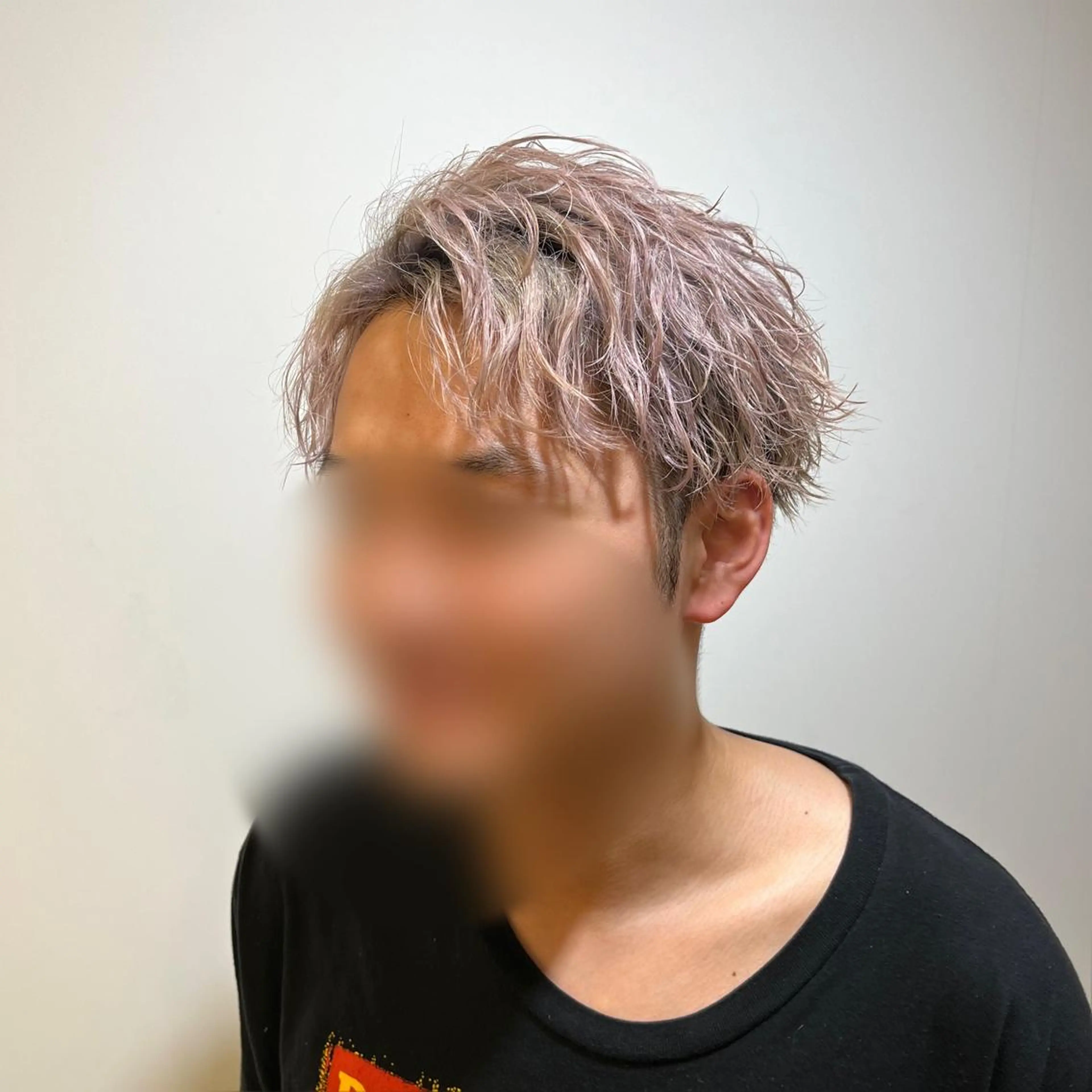 ショート カラー パーマ ヘアアレンジ メンズ キッズ センターパート カット メンズ特化 美容師かずまのヘアスタイル