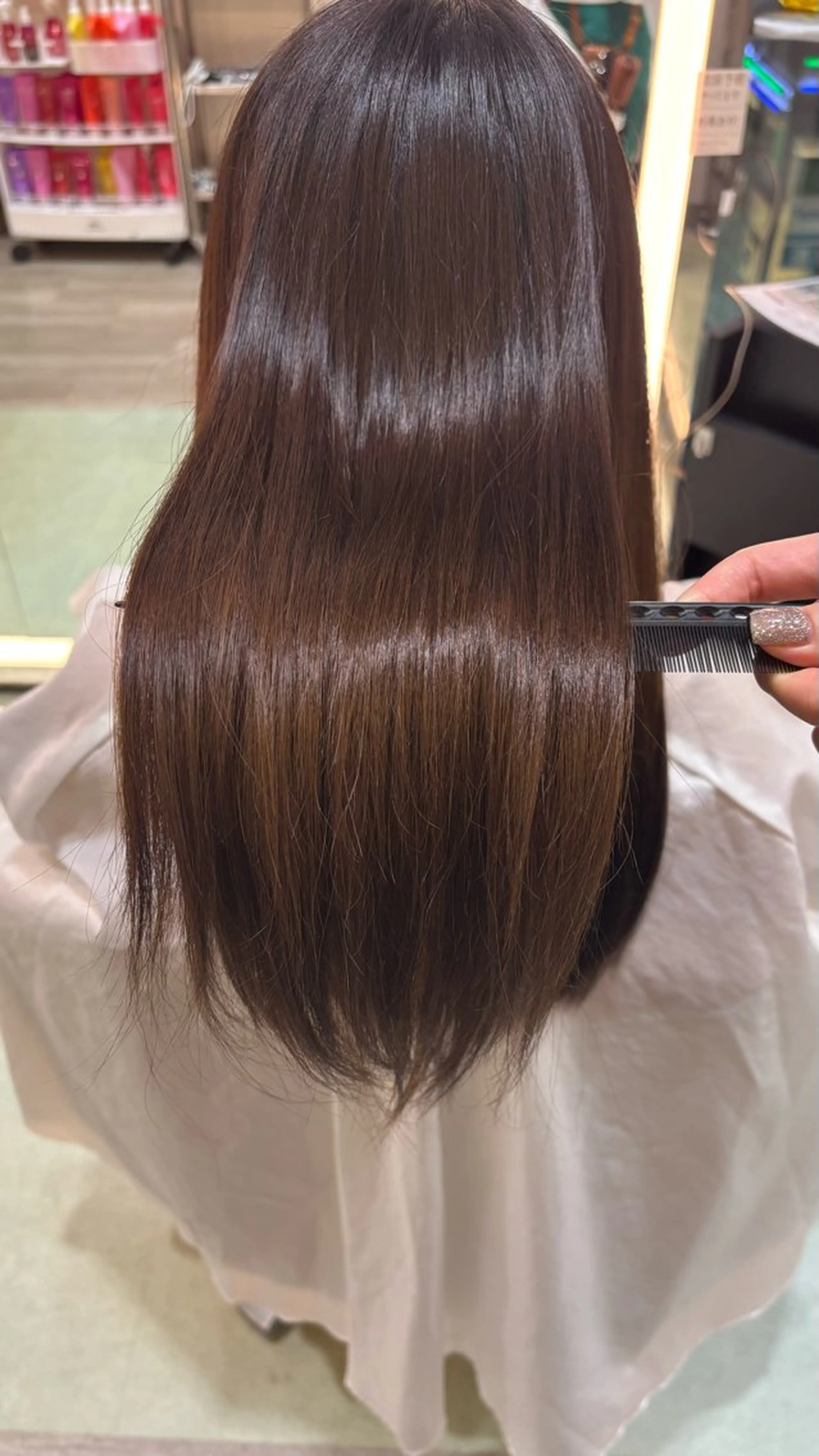 ロング 伸ばしかけ トリートメント WiLLあべの店所属・近藤 羽南のヘアスタイル