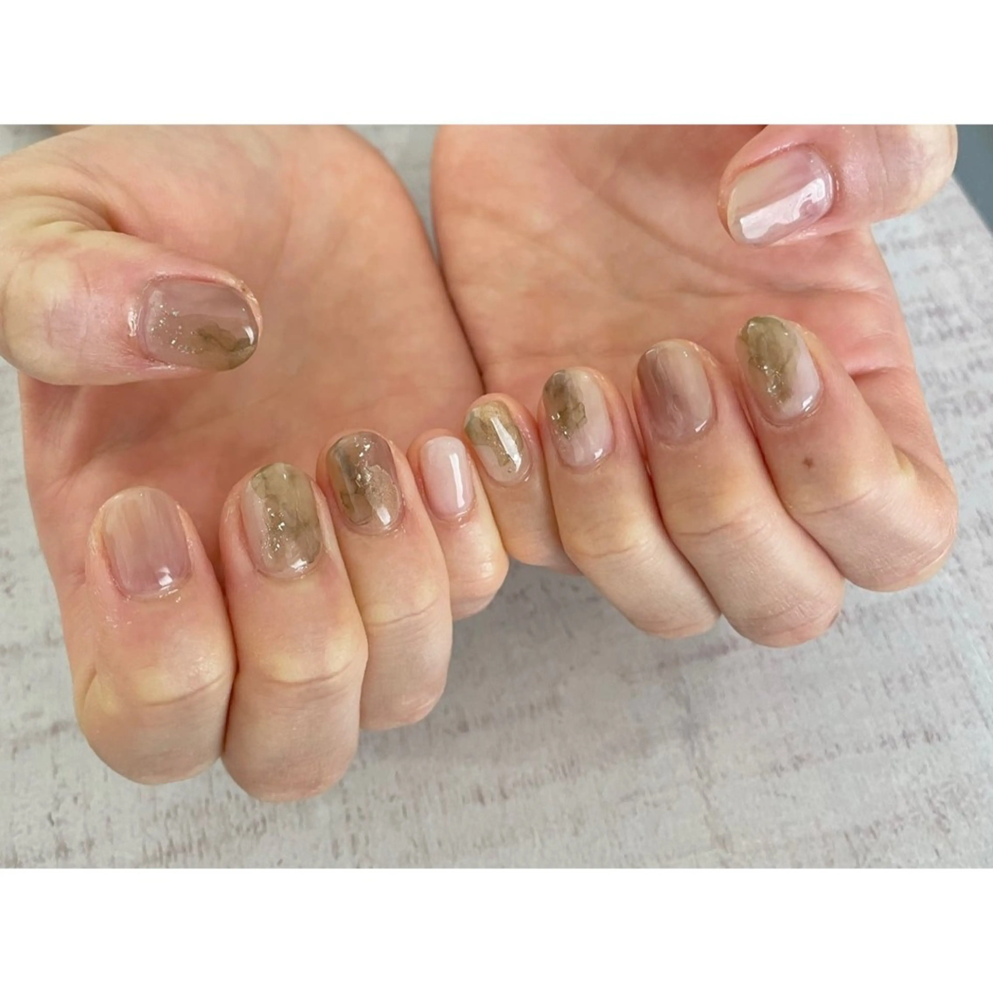 ネイル ハンドネイル 𖡼 yumenoのネイルデザイン