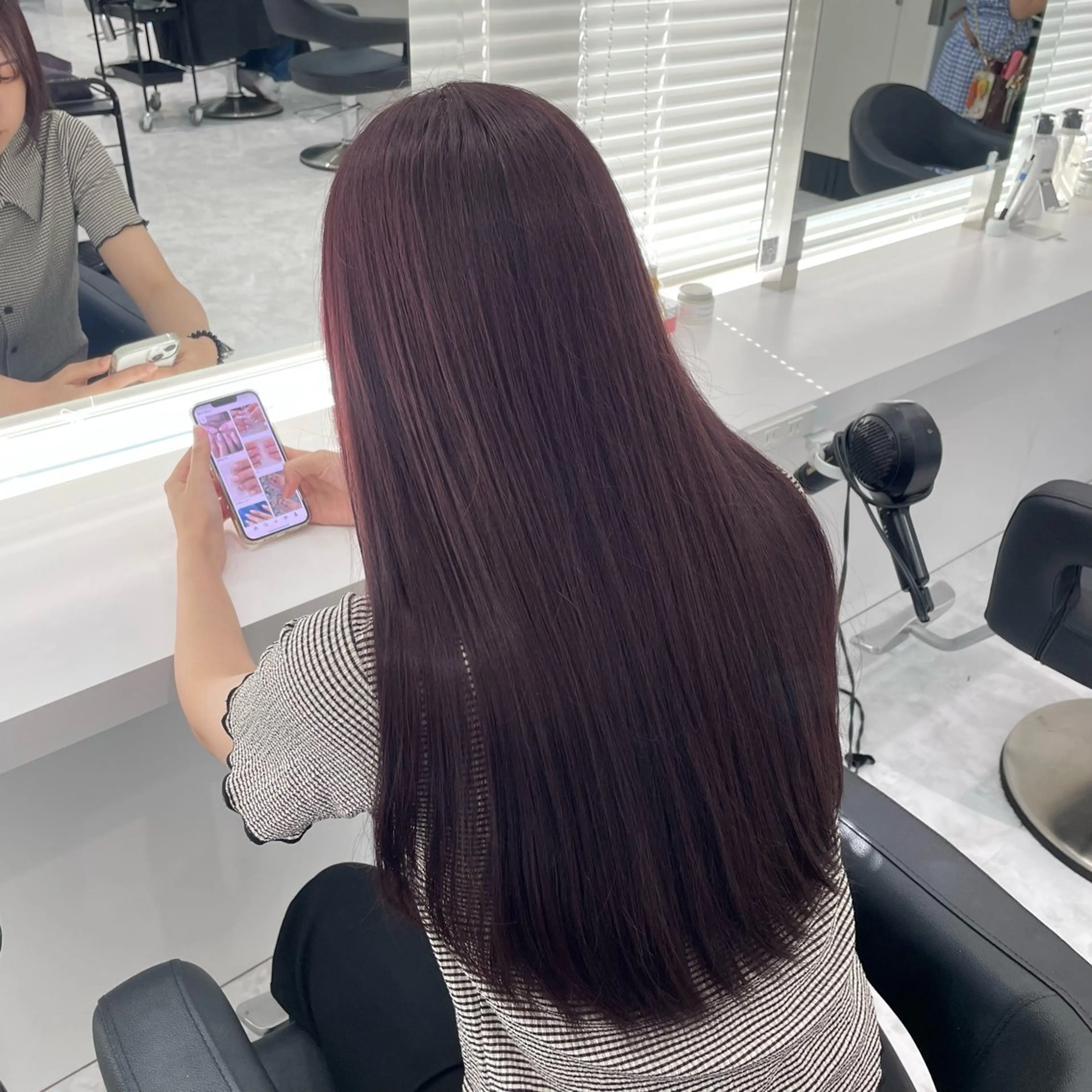 ロング カラー ラベンダーカラー ヘアカラー トリートメント ブリーチなし🌼トレ ンド🌼似合わせのヘアスタイル