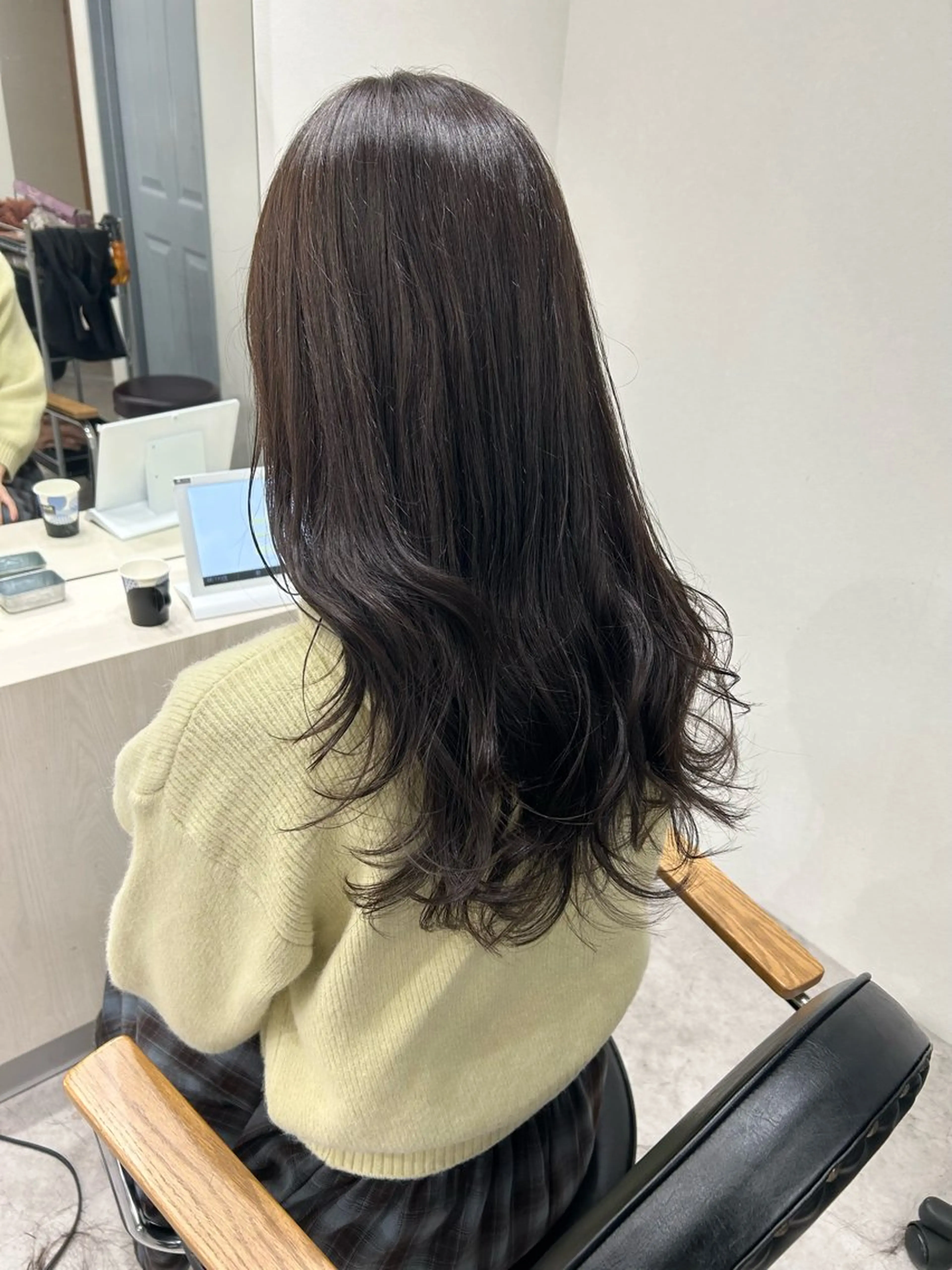 ミディアム カラー ヘアアレンジ グレージュ レイヤーカット カット ヘアカラー ボブ /ニュアンス/ satomi🧸💖のヘアスタイル