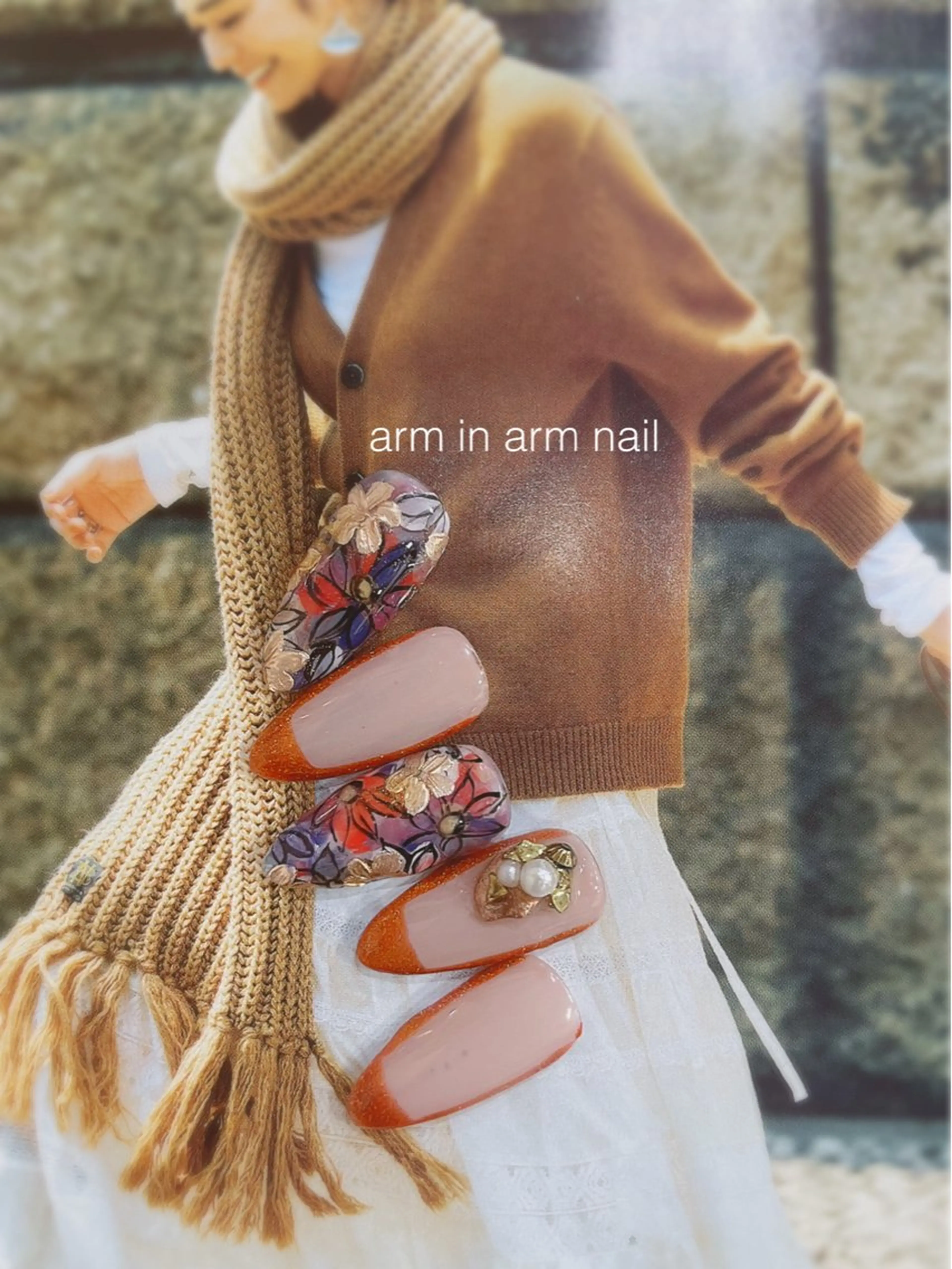 ネイル arm in arm ︎✿Yamamotoのマツエク・マツパデザイン