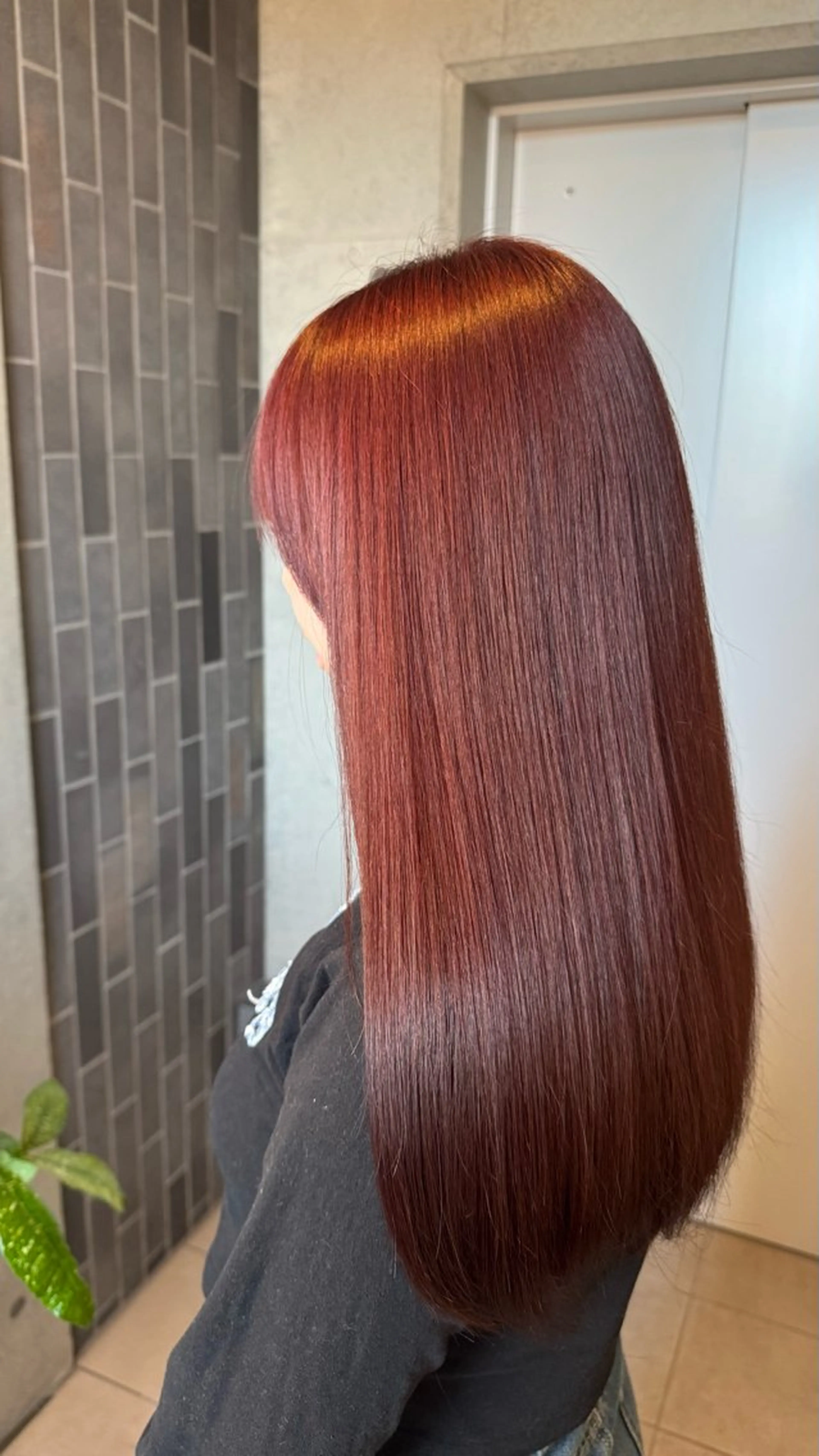 ミディアム カラー 髪質改善 ヘアカラー RUKA ෆ˚* ボブ/うる艶カラー‎のヘアスタイル