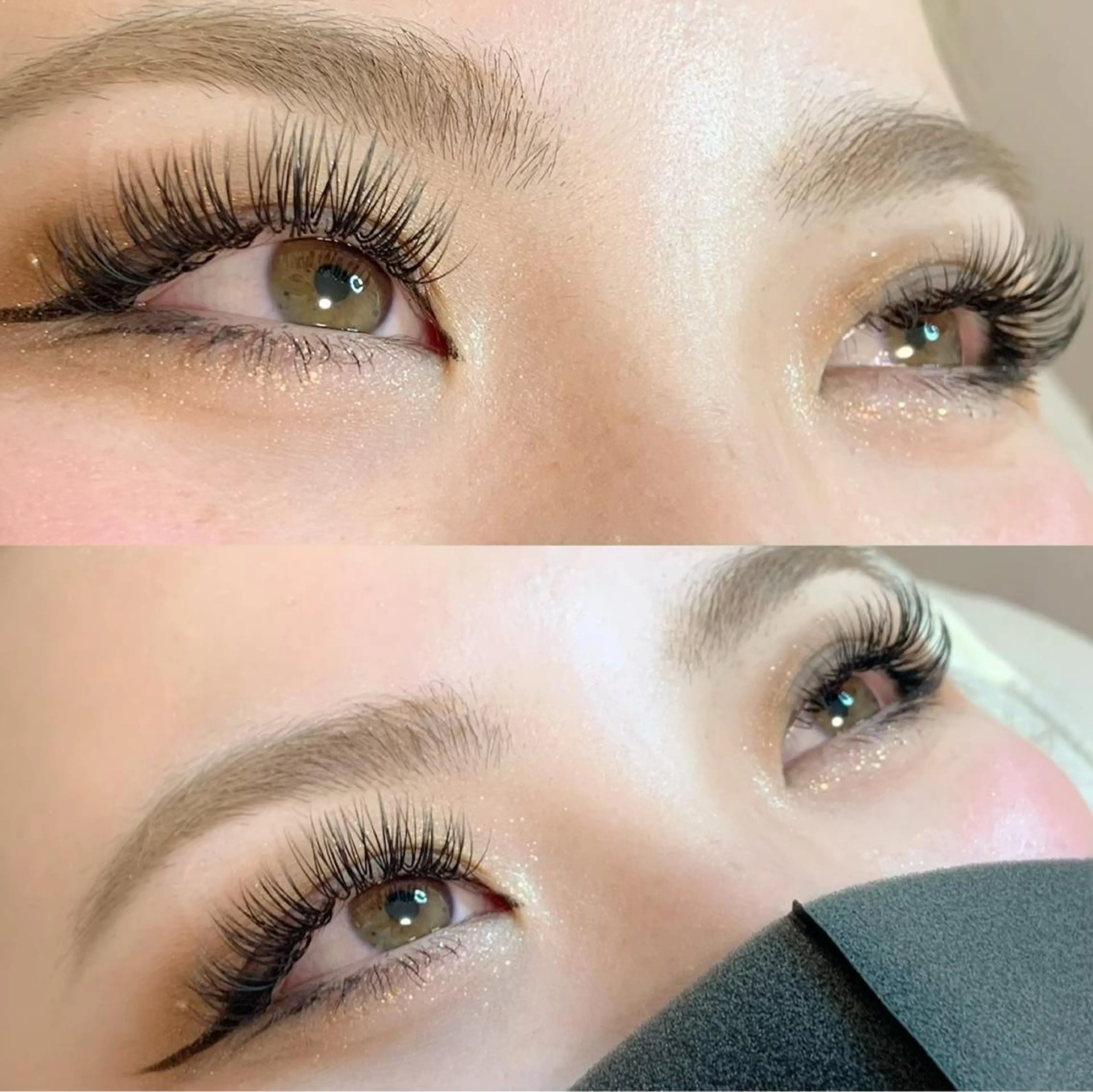 ホールドラッシュバインドラッシュ100束　LED変更可能　オフ込＋アイシャンプーコーティングの写真