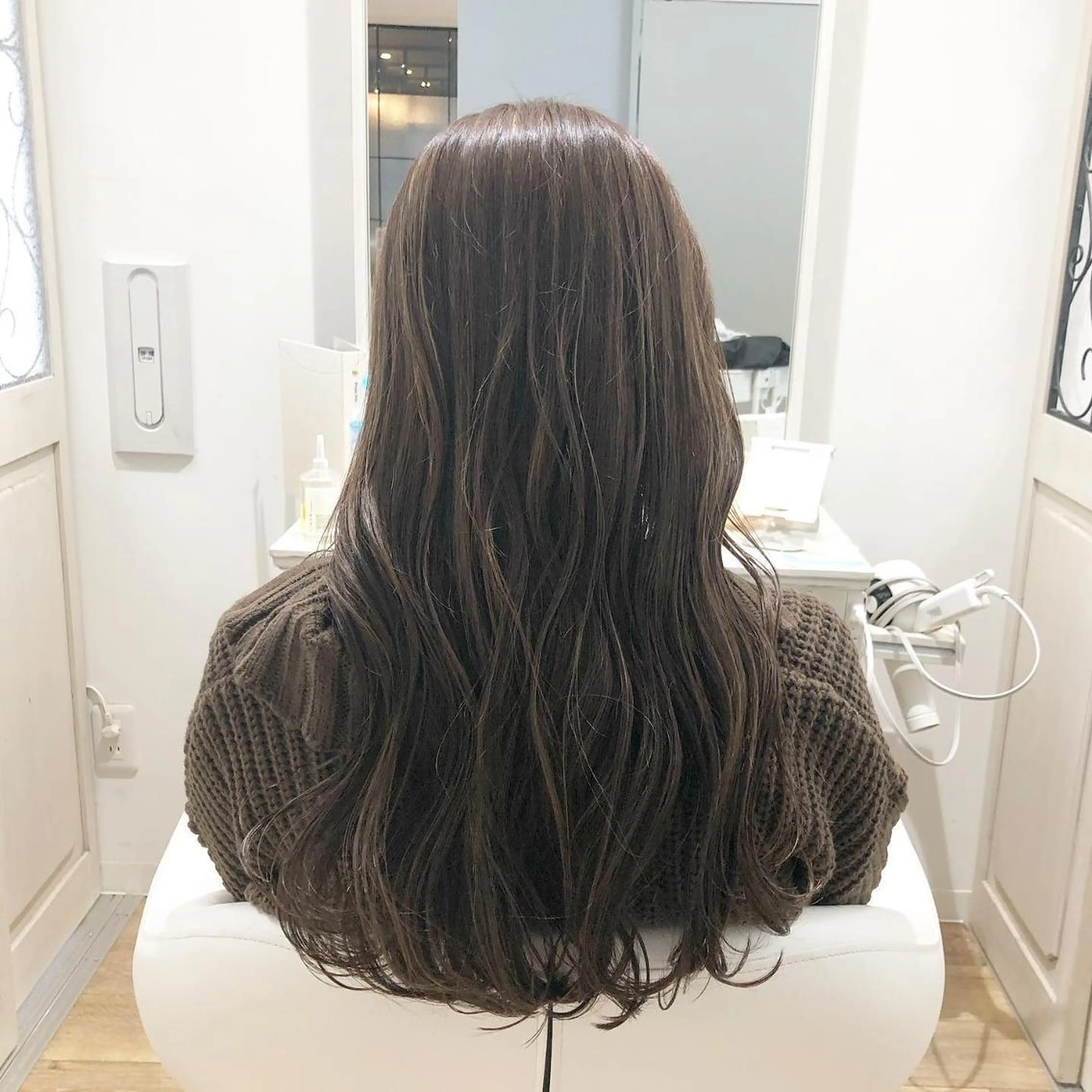 セミロング カラー ヘアアレンジ ハイライトカラー ハイライト ✨🌿大人可愛い愛さ れhair🌿✨松本のヘアスタイル