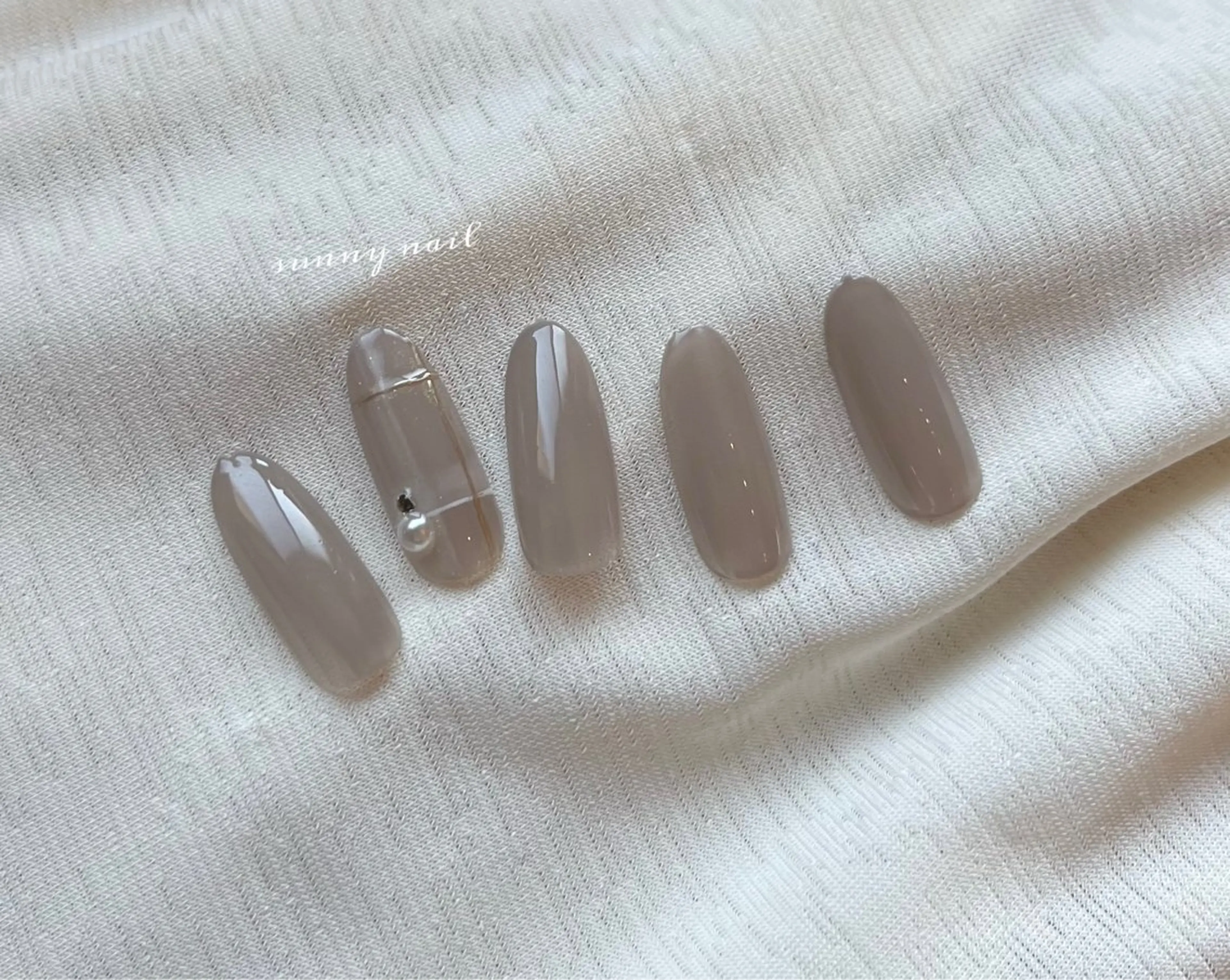 ネイル ジェルネイル パラジェル シンプルネイル sunny nailのネイルデザイン