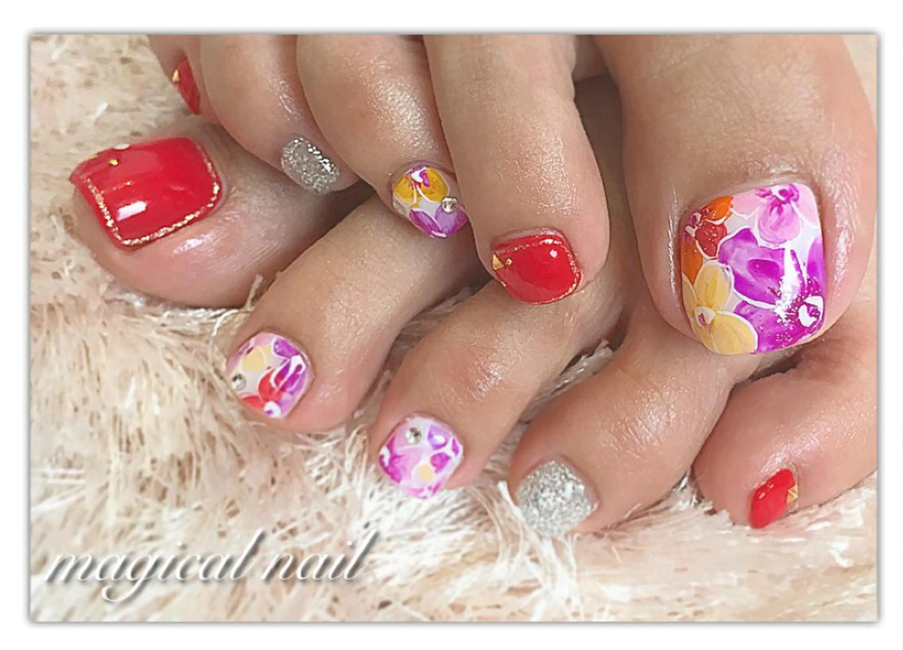 ネイル フットネイル magical nailのネイルデザイン