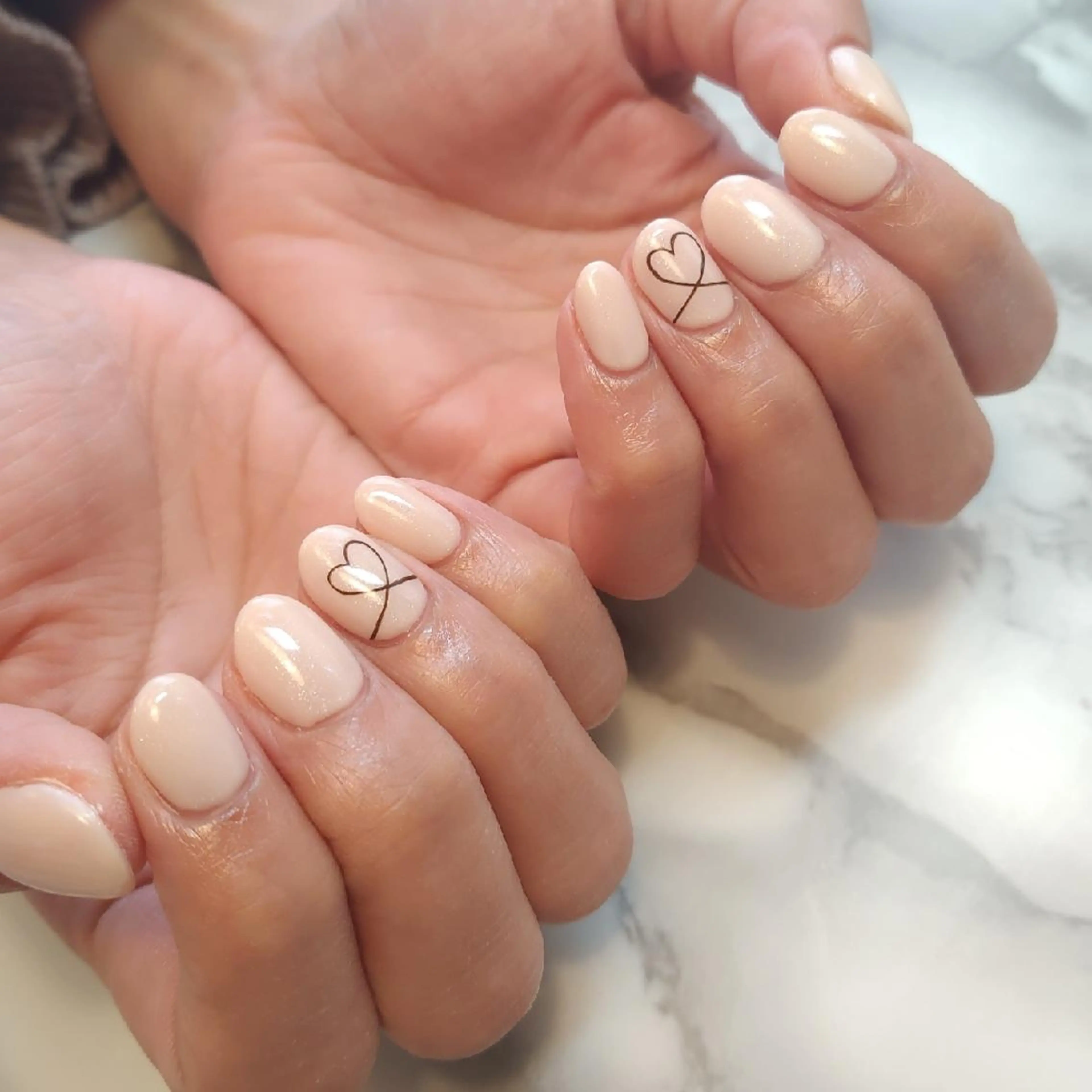 ネイル ハート ジェヌインネイル 河内のネイルデザイン