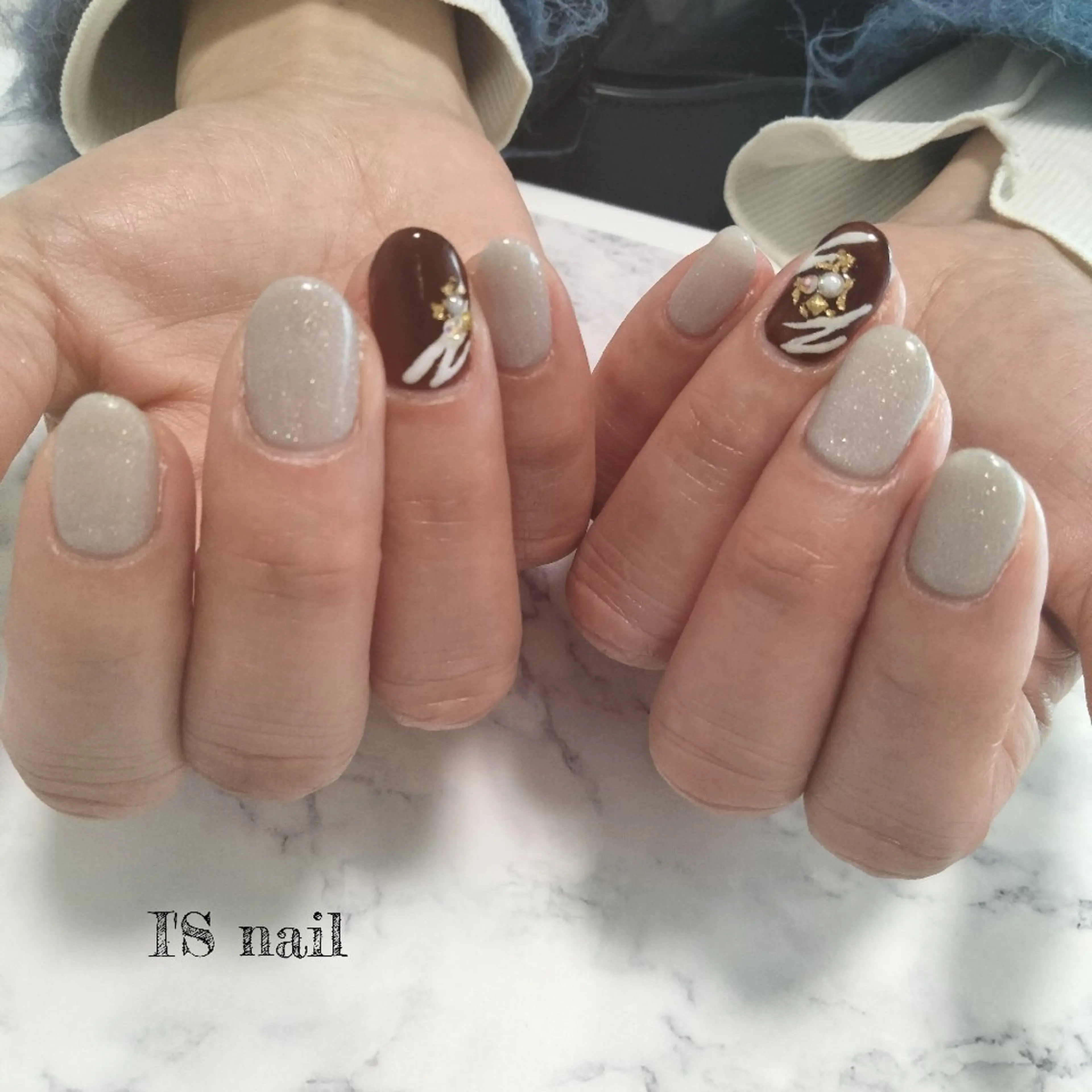 ネイル バレンタイン ハンドネイル I'S nail 佐野のネイルデザイン
