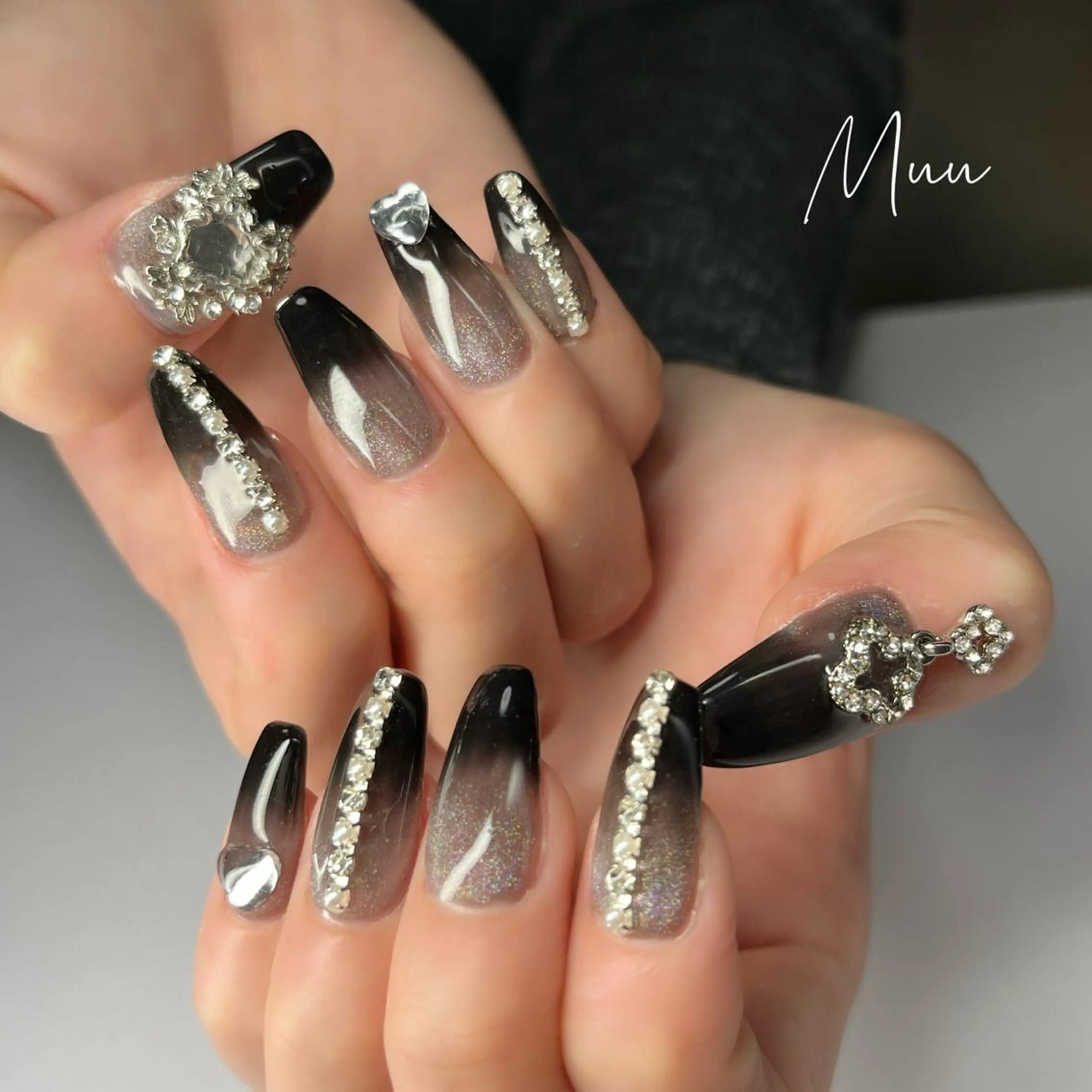 ロング ネイル マツエク・マツパ ハンドネイル apopis＊ close23:00のネイルデザイン