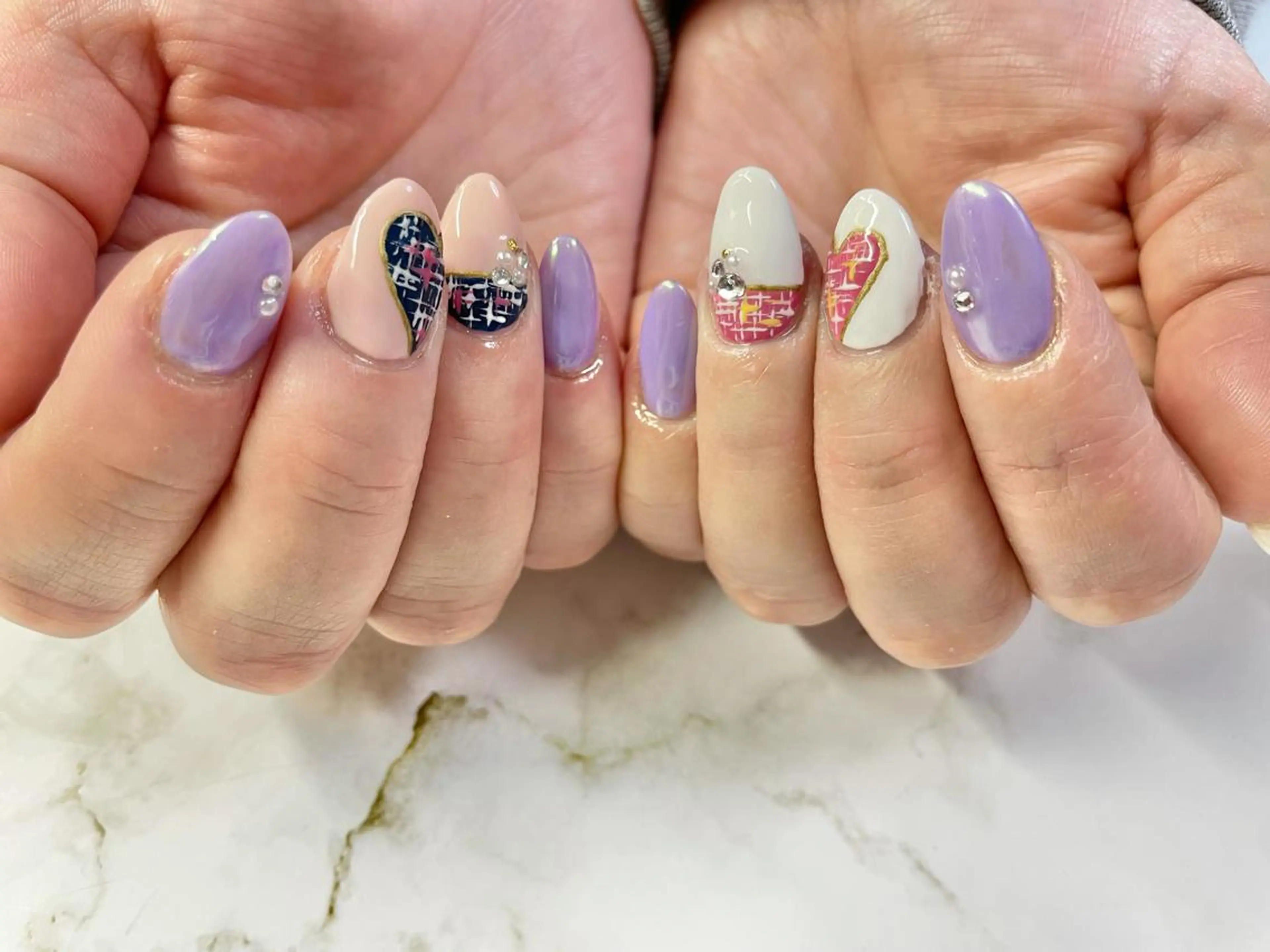 ネイル ツイードネイル Y's nailのネイルデザイン
