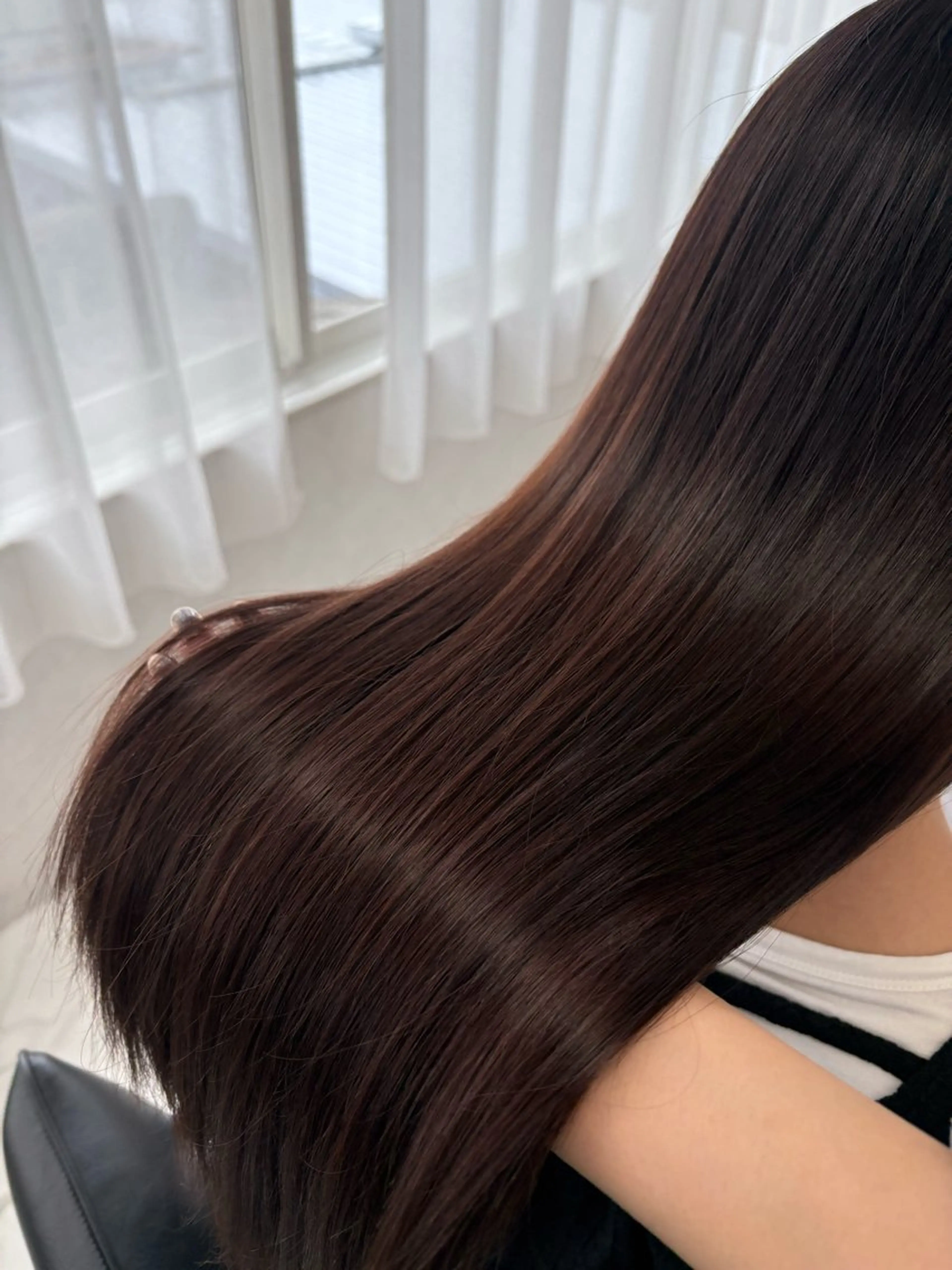 ロング カラー ブリーチ ブラウンカラー チョコレートブラウン 透明感カラー ダブルカラー ヘアカラー Miyu🎀レイヤー ／透明感カラー🪽のヘアスタイル