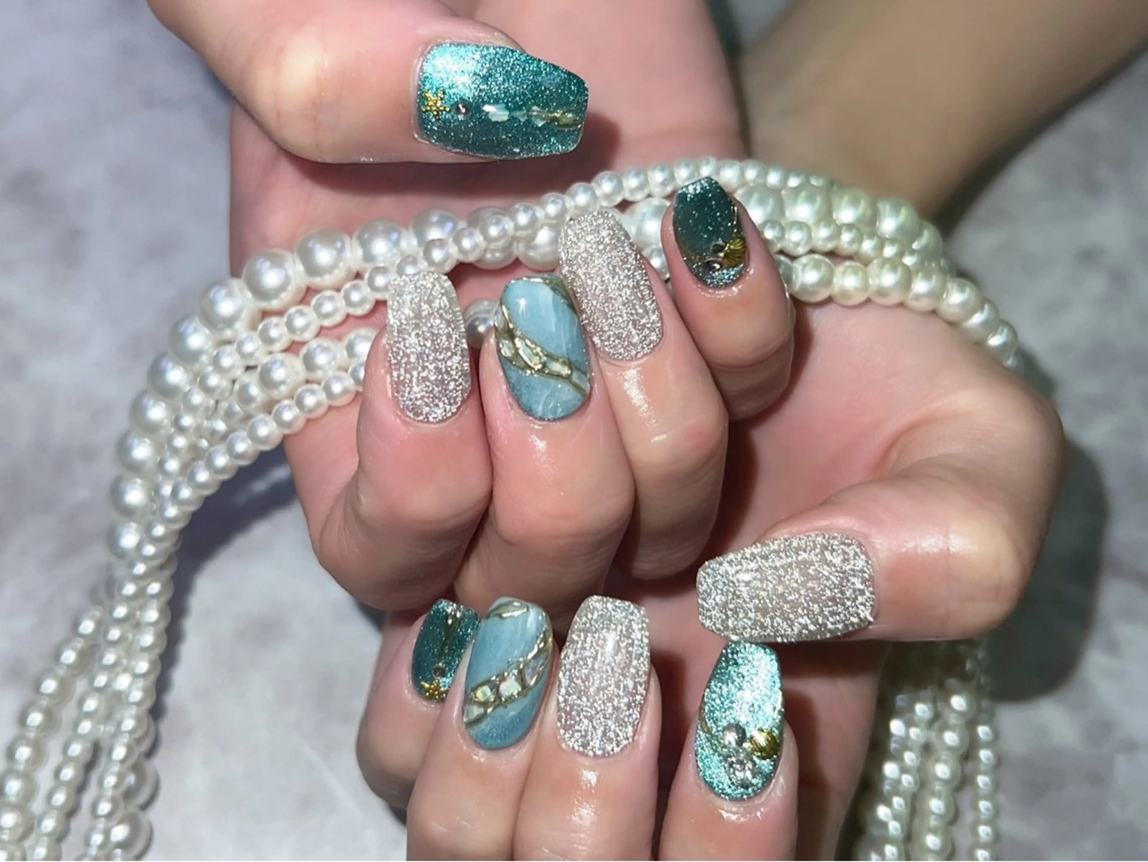 ネイル フラッシュネイル ハンドネイル Nail Salon Lianのネイルデザイン
