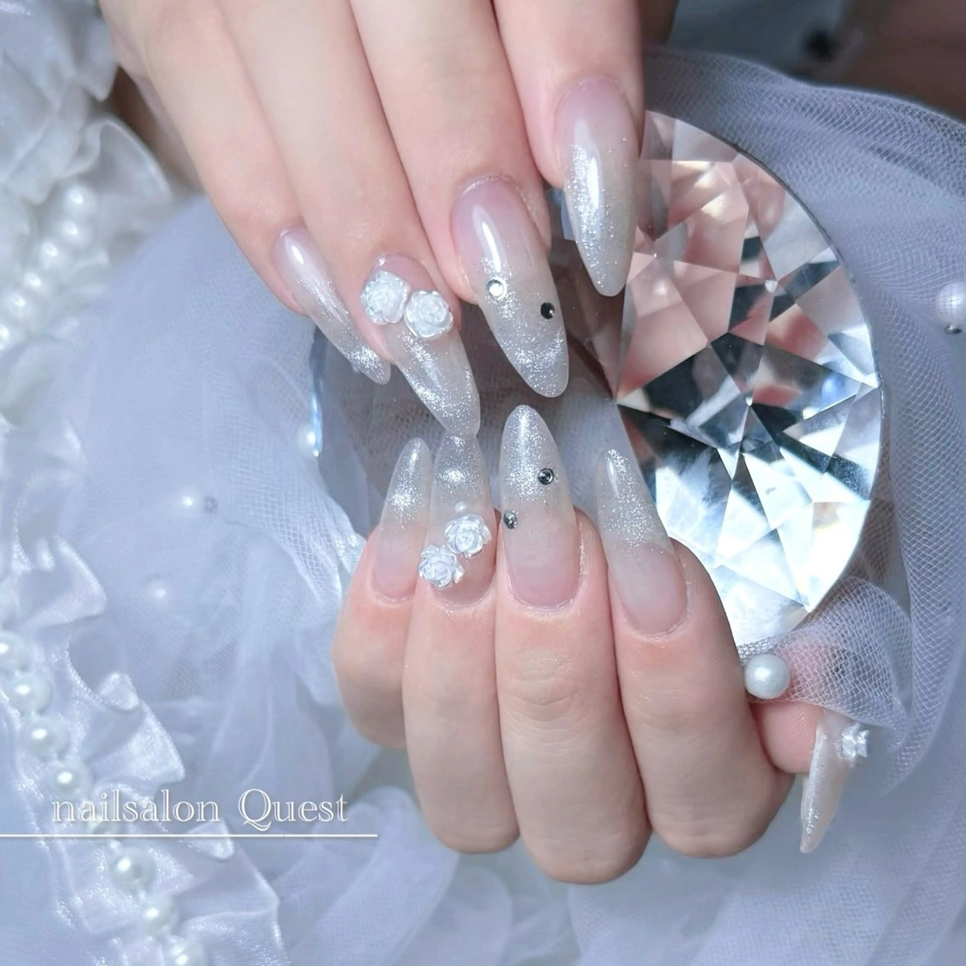 ネイル グラデーション マグネットネイル nailsalon Questのネイルデザイン