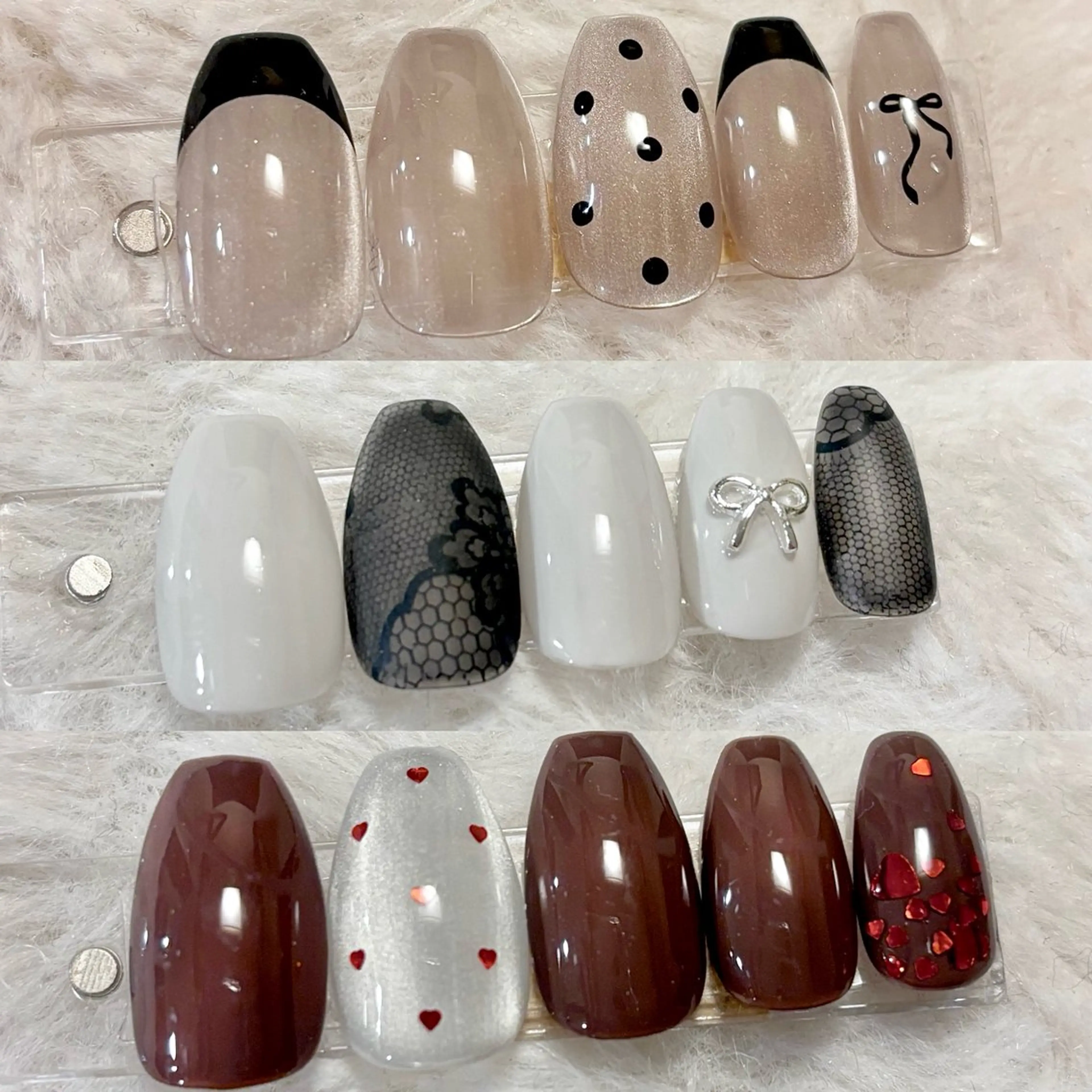 ネイル ハンドネイル Lelole 🫧マグネット🫧のネイルデザイン