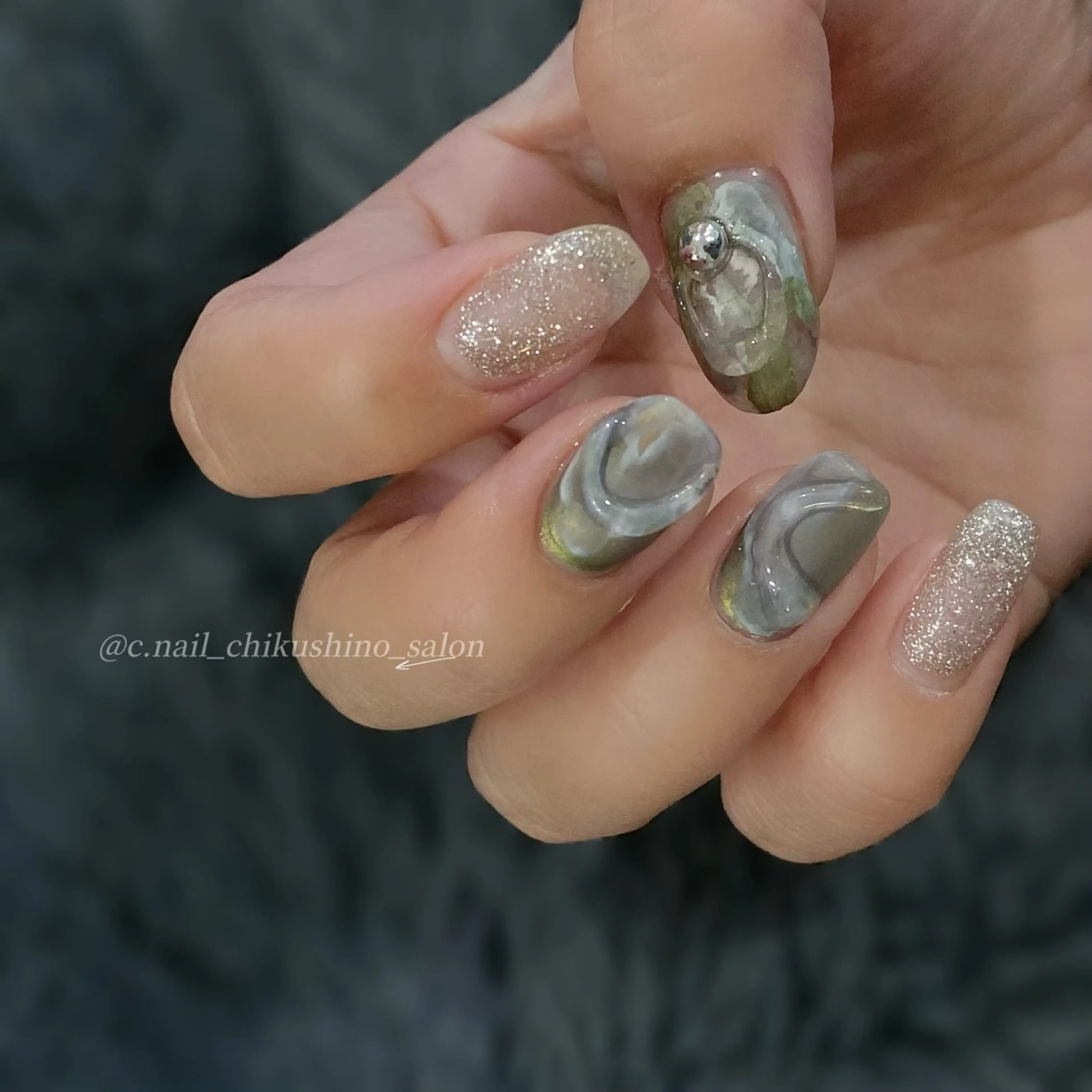 ネイル 持ち込み C.Nail &Eye筑紫駅のネイルデザイン