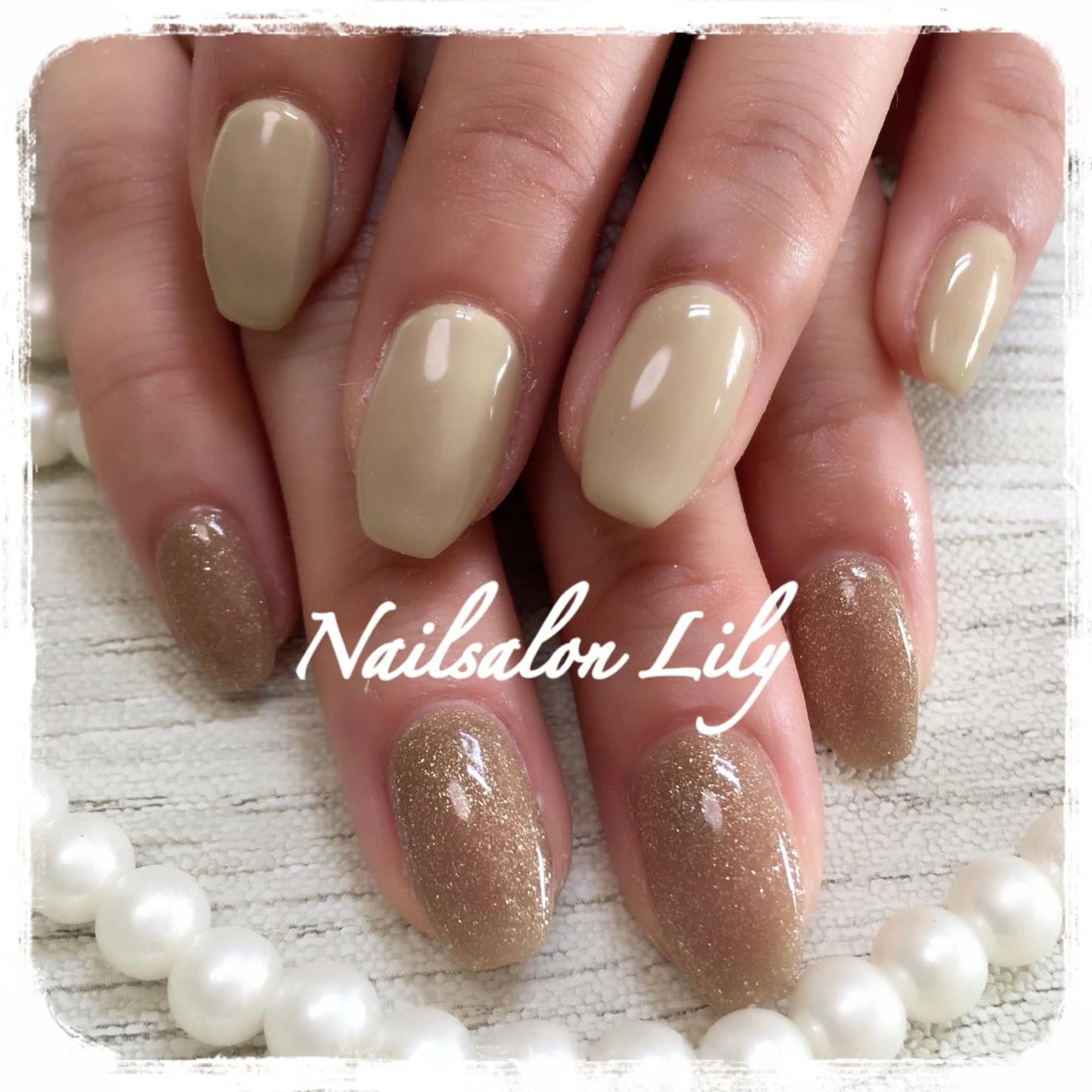 ネイル シンプルネイル Lily*nail 🌻Mii🌻のネイルデザイン