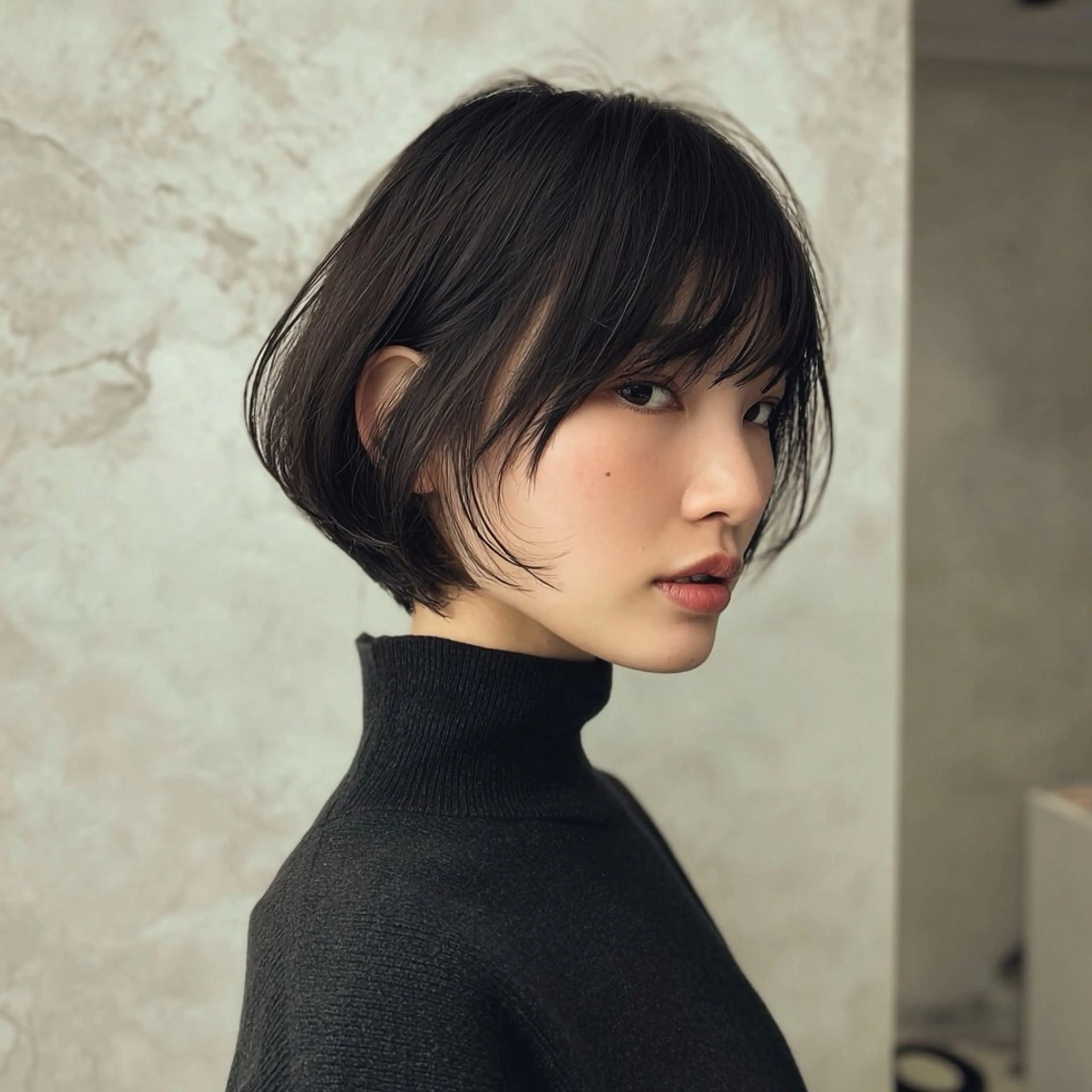 ショート ショートヘア 小顔カット ショート✨縮毛矯正 メゾンカシミヤ宮崎のヘアスタイル