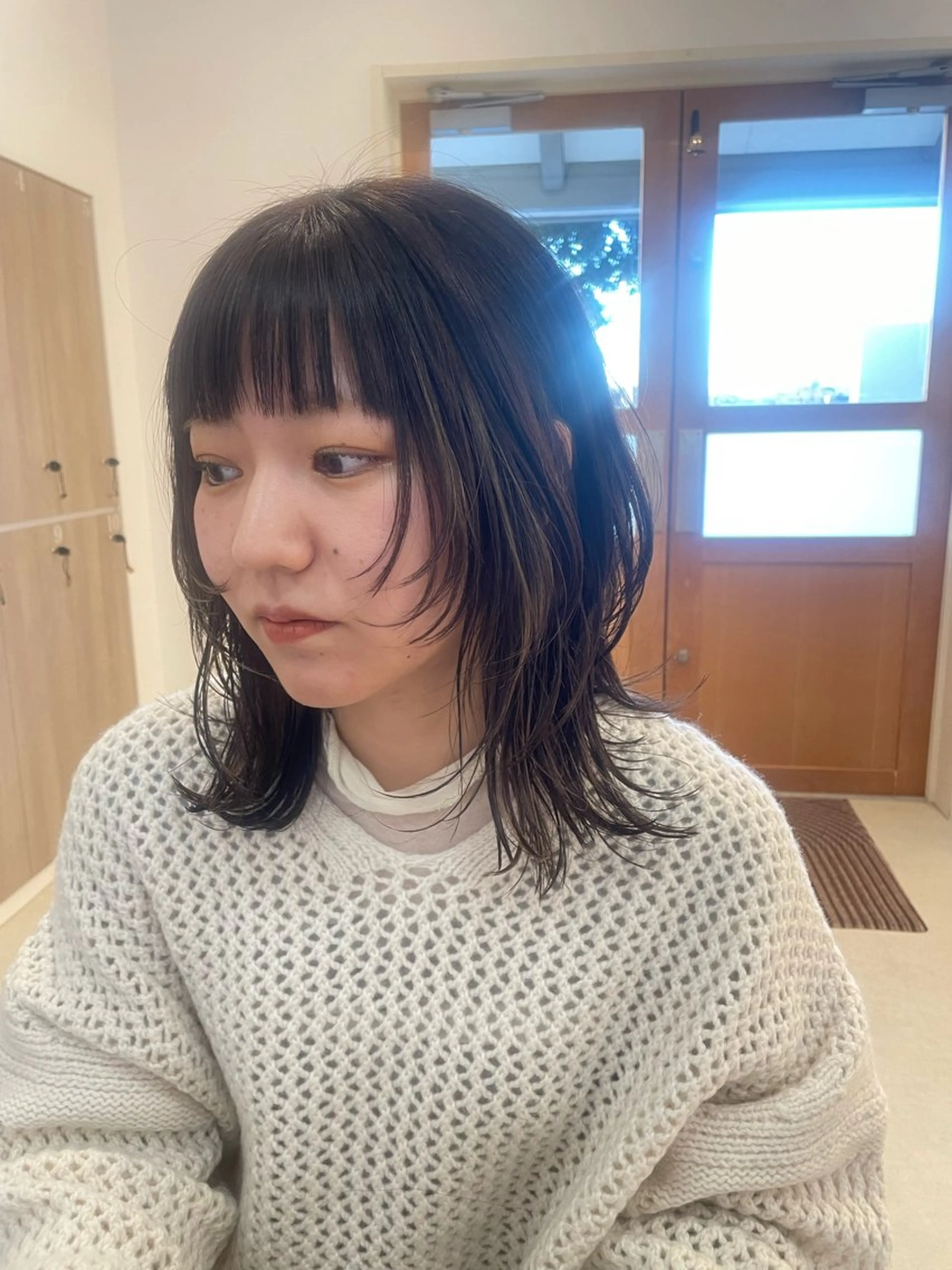 ミディアム カット 縮毛矯正 ルプラボウ/日野 /ショート/レイヤーのヘアスタイル