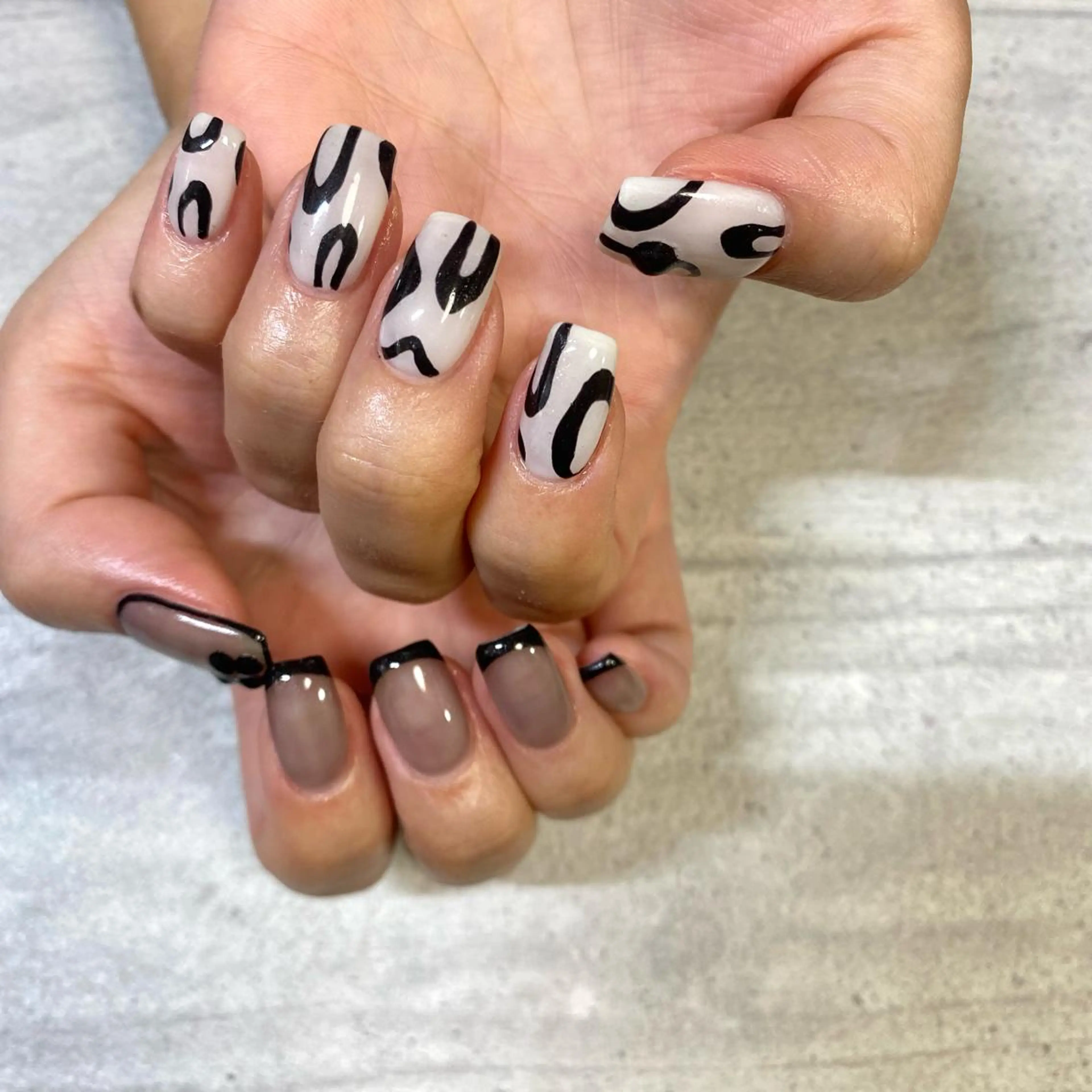 ミディアム カラー パーマ ヘアアレンジ メンズ キッズ ネイル マツエク・マツパ アイブロウ 今福鶴見ネイル 8(ｴｲﾄ)のネイルデザイン