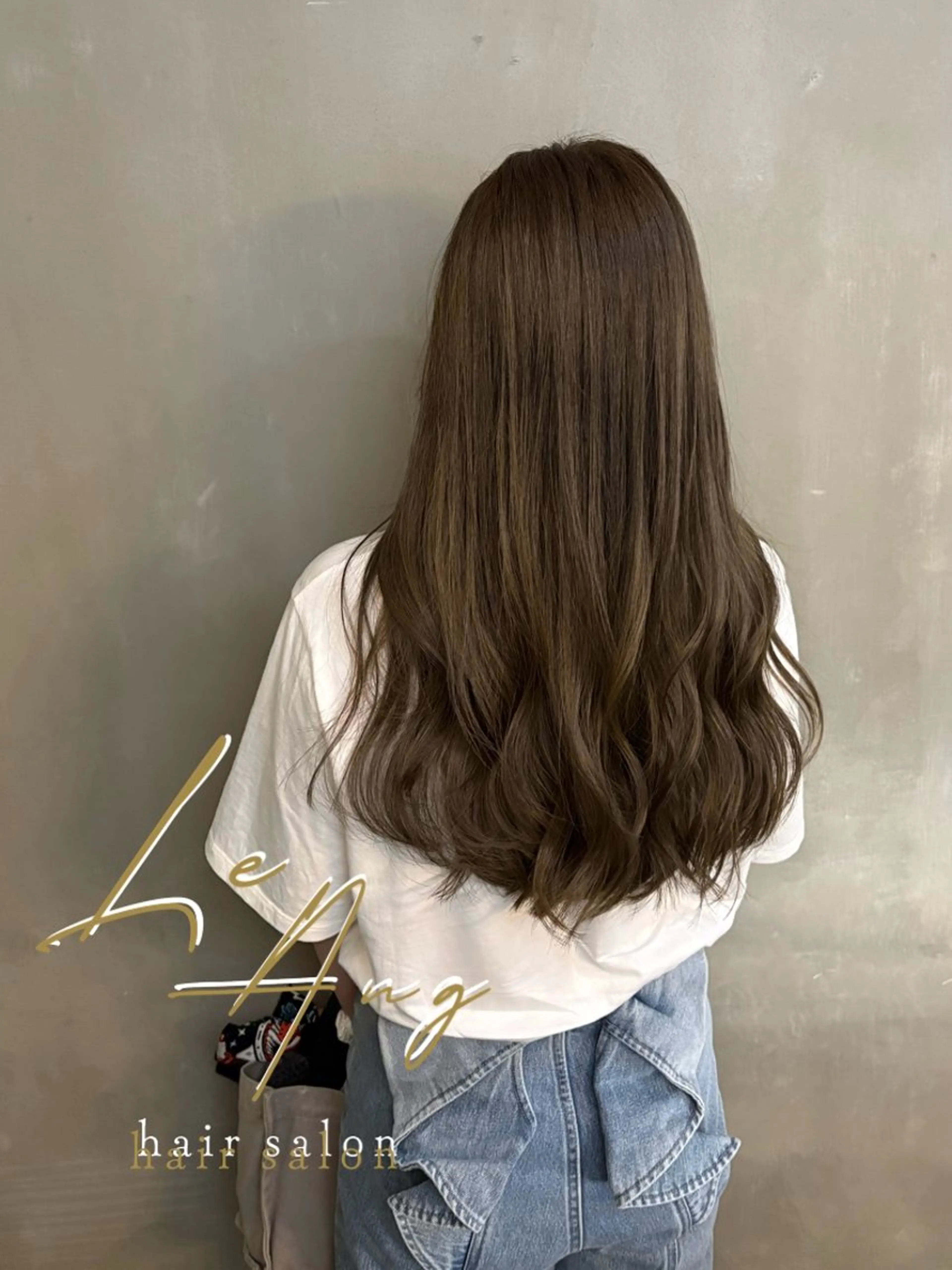 ロング カット ヘアカラー トリートメント 佐伯 桃のヘアスタイル