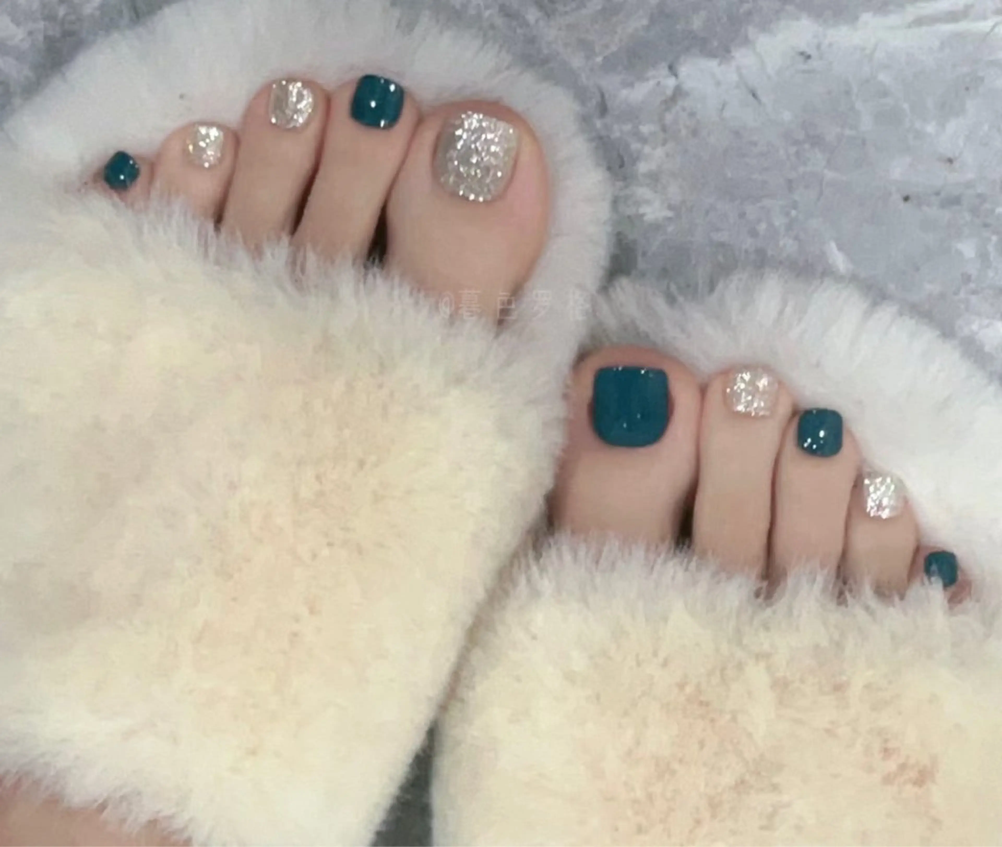 【👣フット】ワンカラー(ラメ+300)¥5500の写真