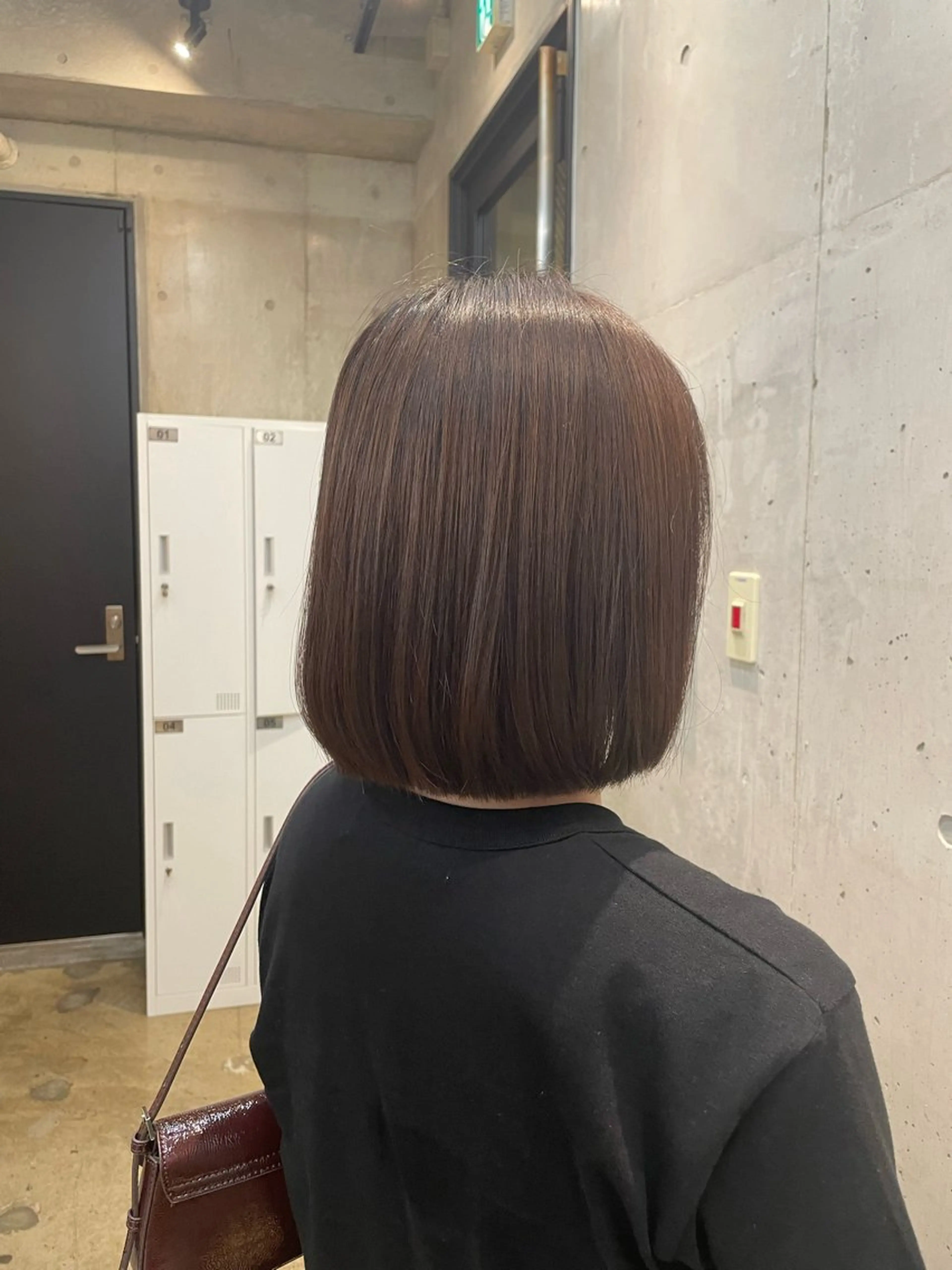 ミディアム ボブ 縮毛矯正 カット 縮毛矯正 KOUSUKE /レイヤーカットのヘアスタイル