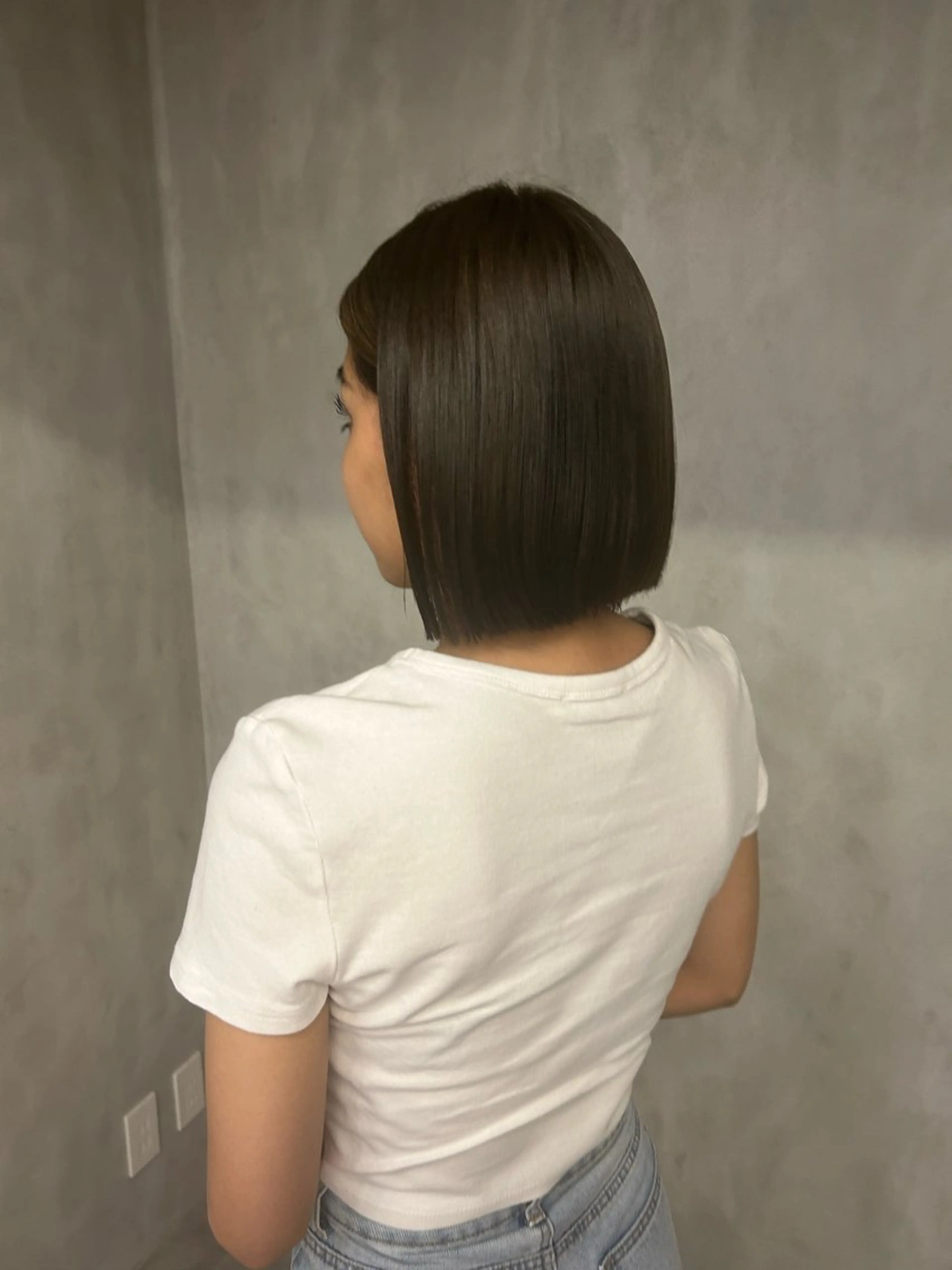 カラー 透明感カラー グレージュ オリーブグレージュ オリーブグレー anju/大阪/ ハイトーン/心斎橋のヘアスタイル