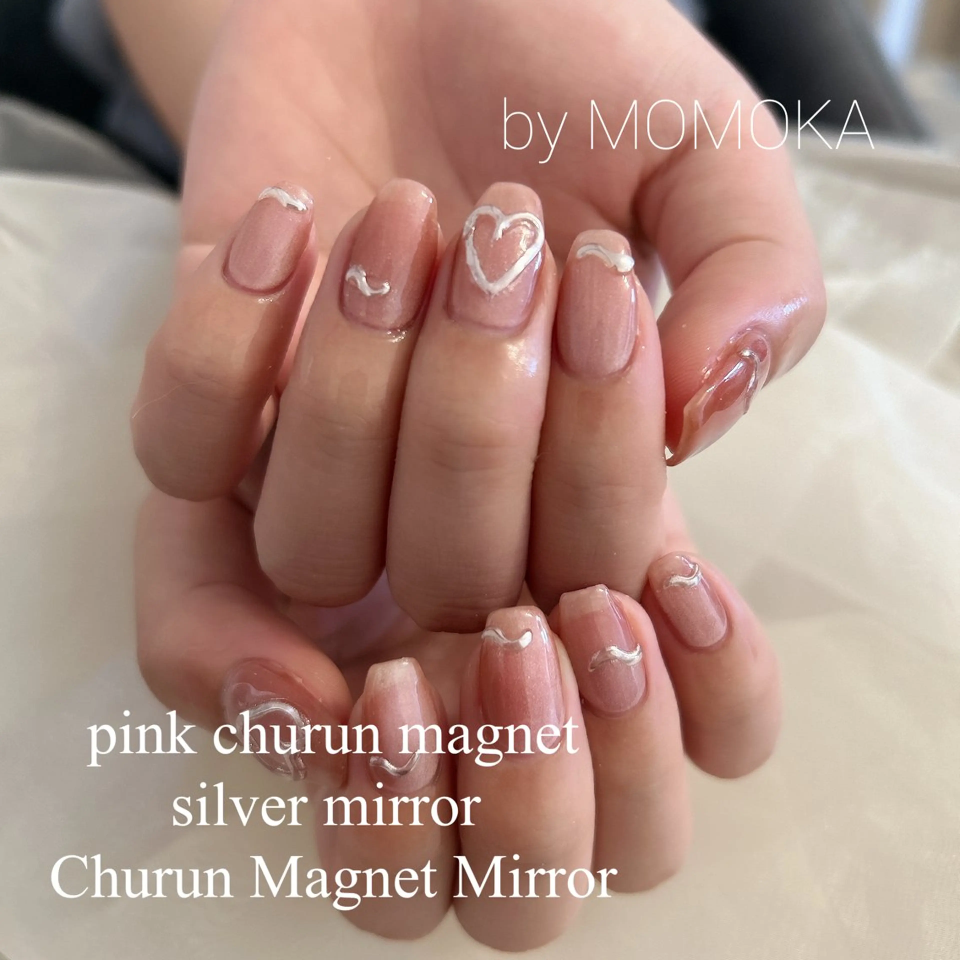 ネイル マグネットネイル ハンドネイル momoka_nails所属・Momo nailsalonのネイルデザイン