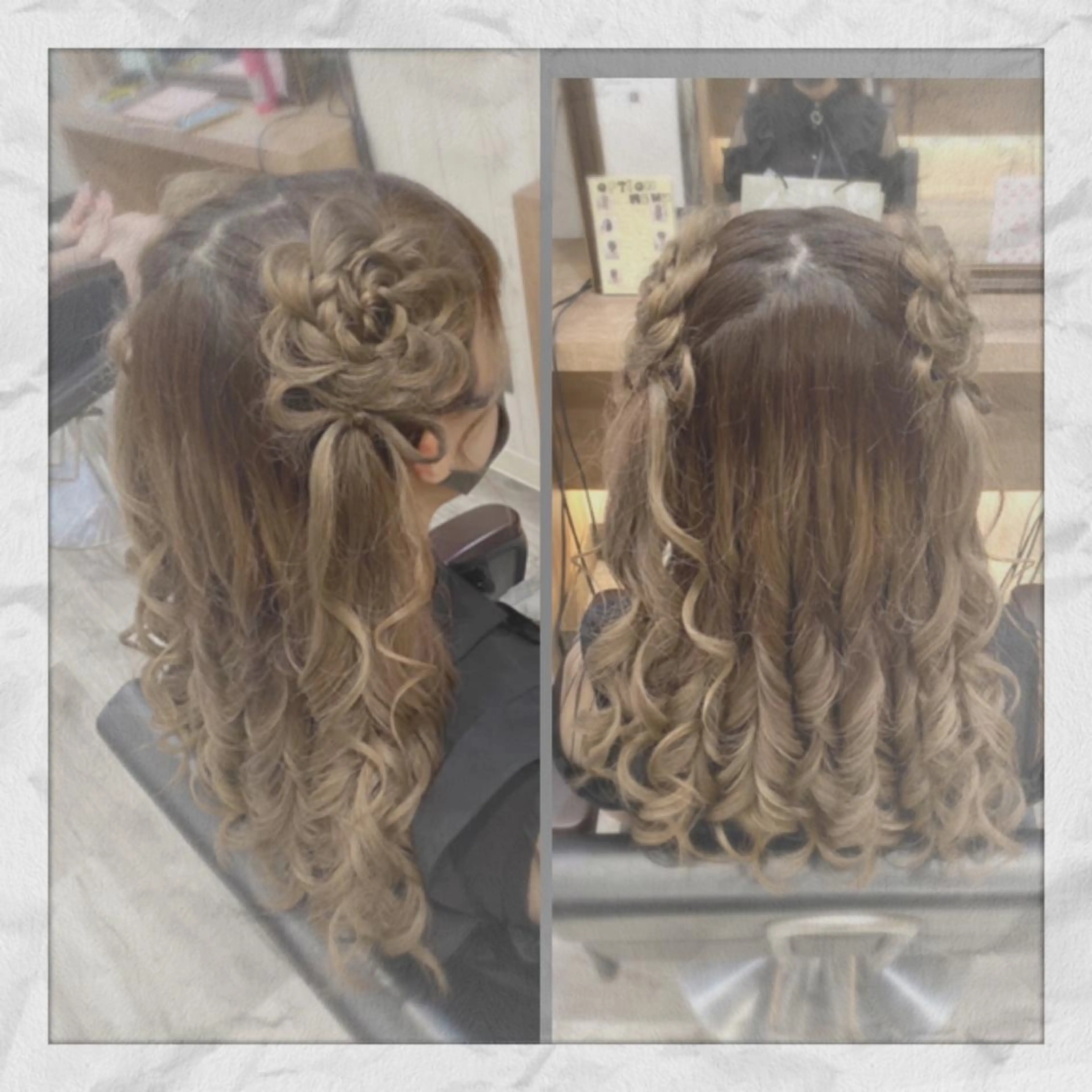 ロング ヘアアレンジ ハーフアップ ヘアセット ヘアセット/着付け 𓇼 まつもと𓇼のその他イメージ