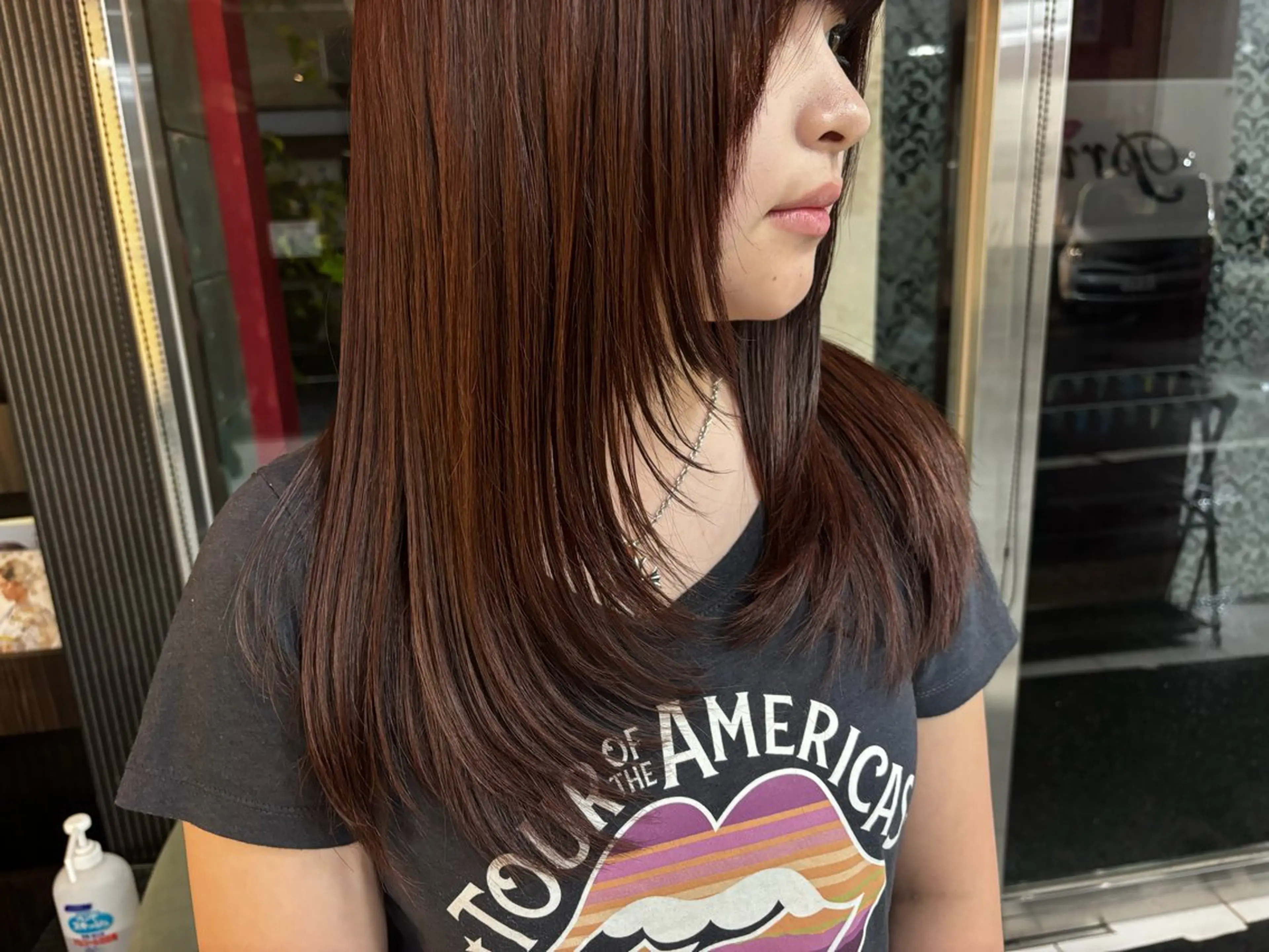 セミロング 顔周りカット ハイレイヤー レイヤーカット 韓国レイヤーカット/ 🩶HARUKA🩶のヘアスタイル