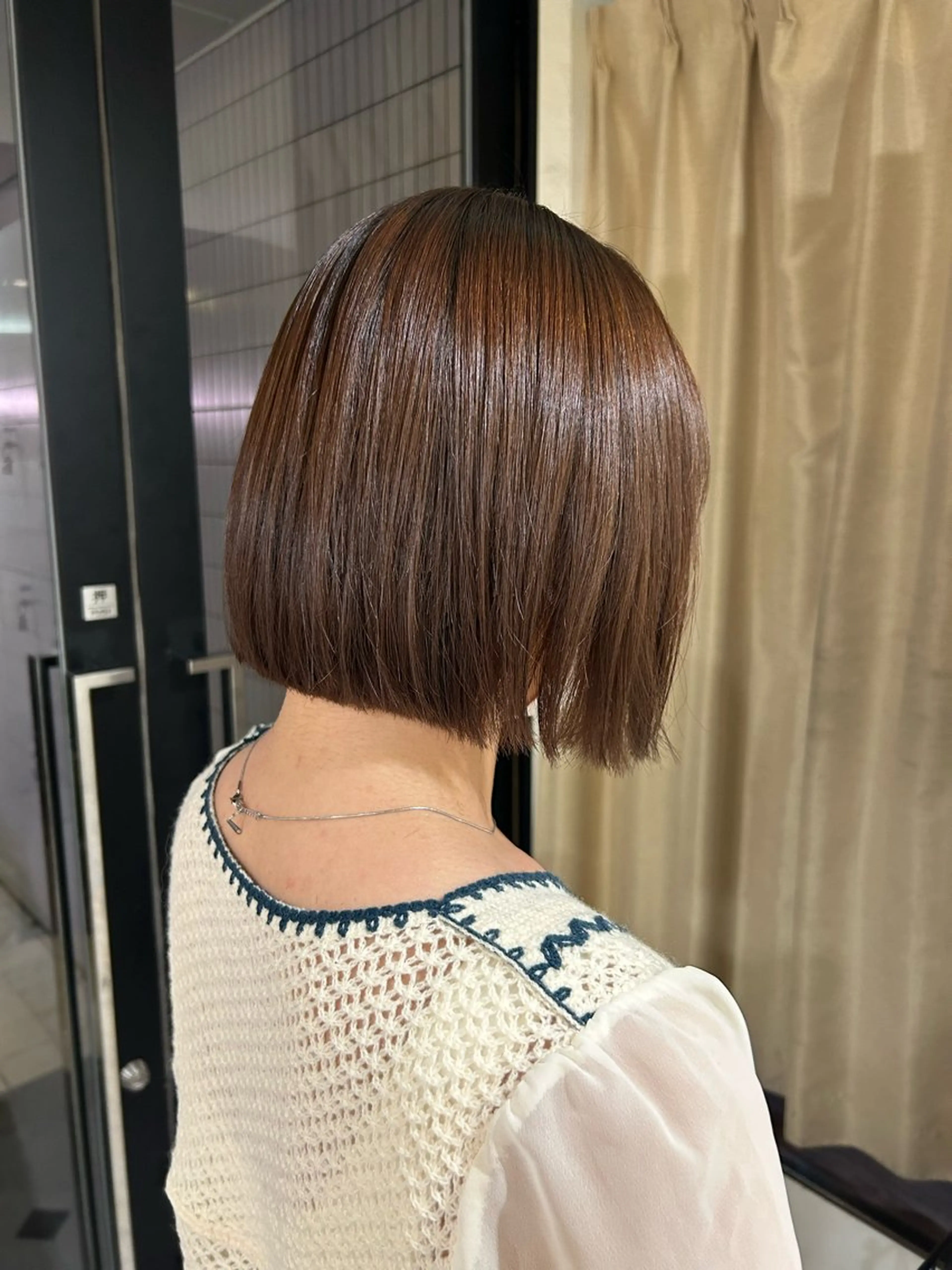 ショート ボブ 🌟デザインカラー 久保悠那のヘアスタイル