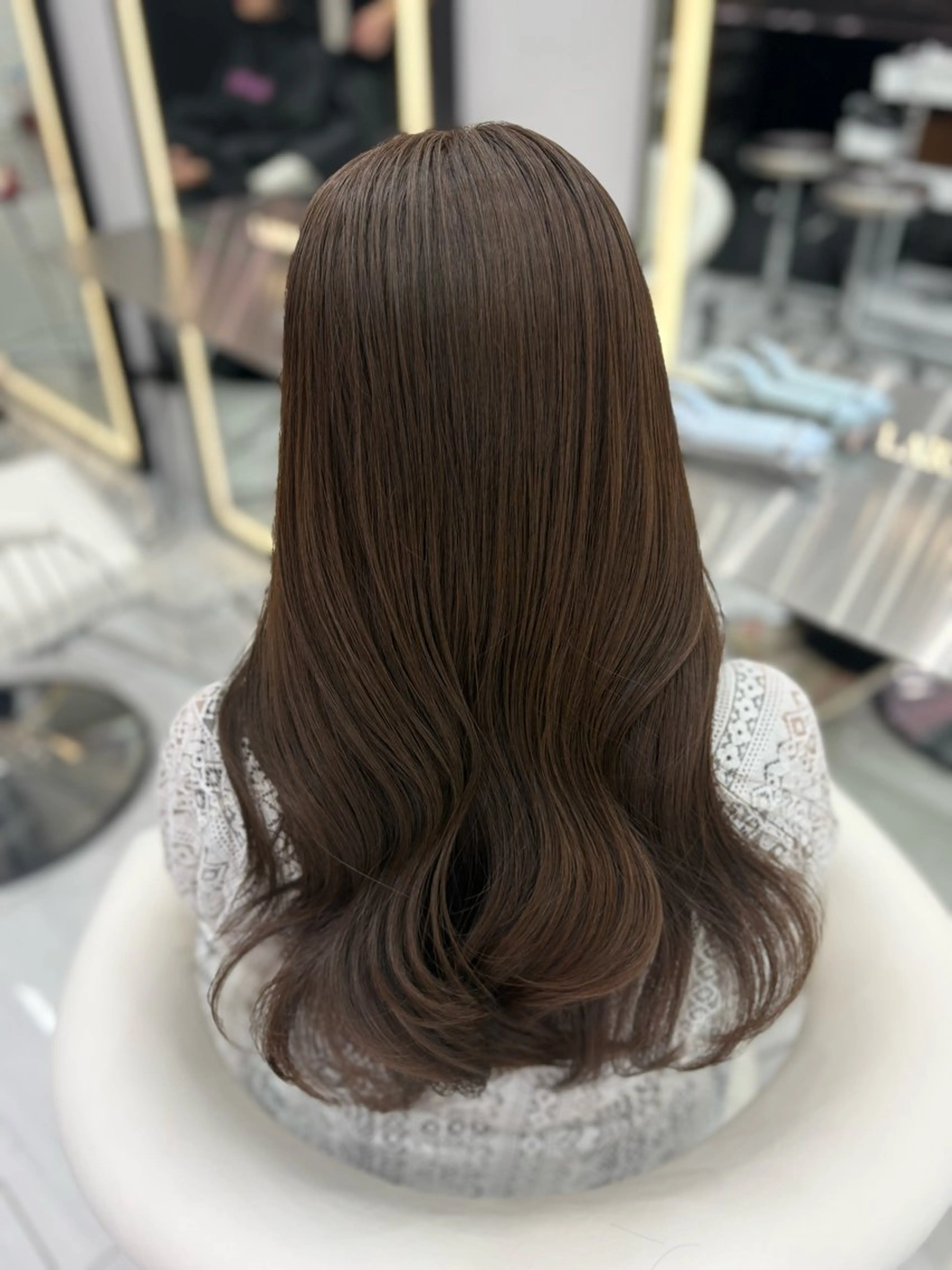 ロング カラー カット ヘアカラー トリートメント ヘッドスパ 新宿/韓国ヘア 中明度カラー/かやのヘアスタイル