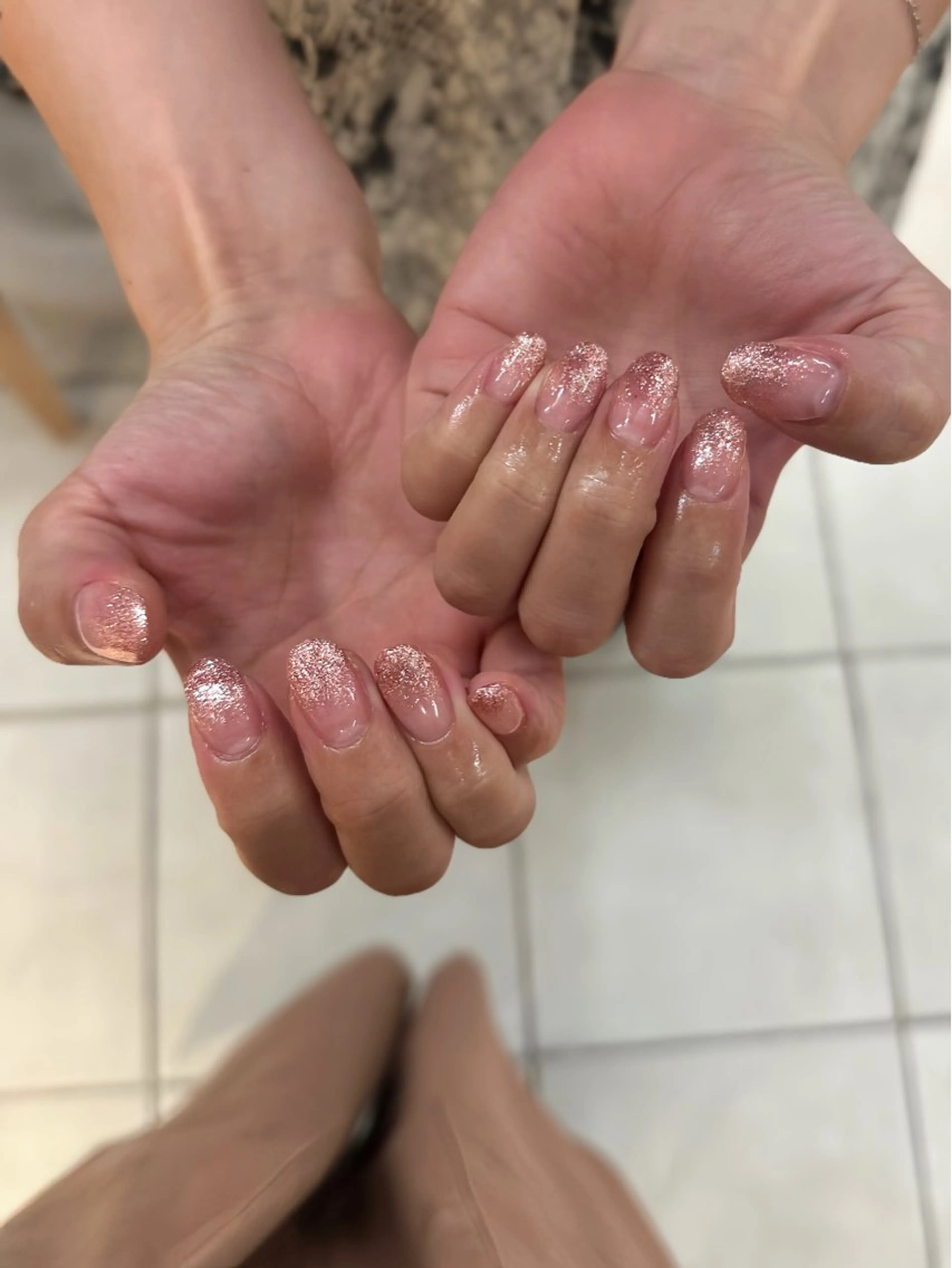 ネイル ラメ(グリッター) ラメグラデーション 久屋大通 DEE yuuka.Sのネイルデザイン